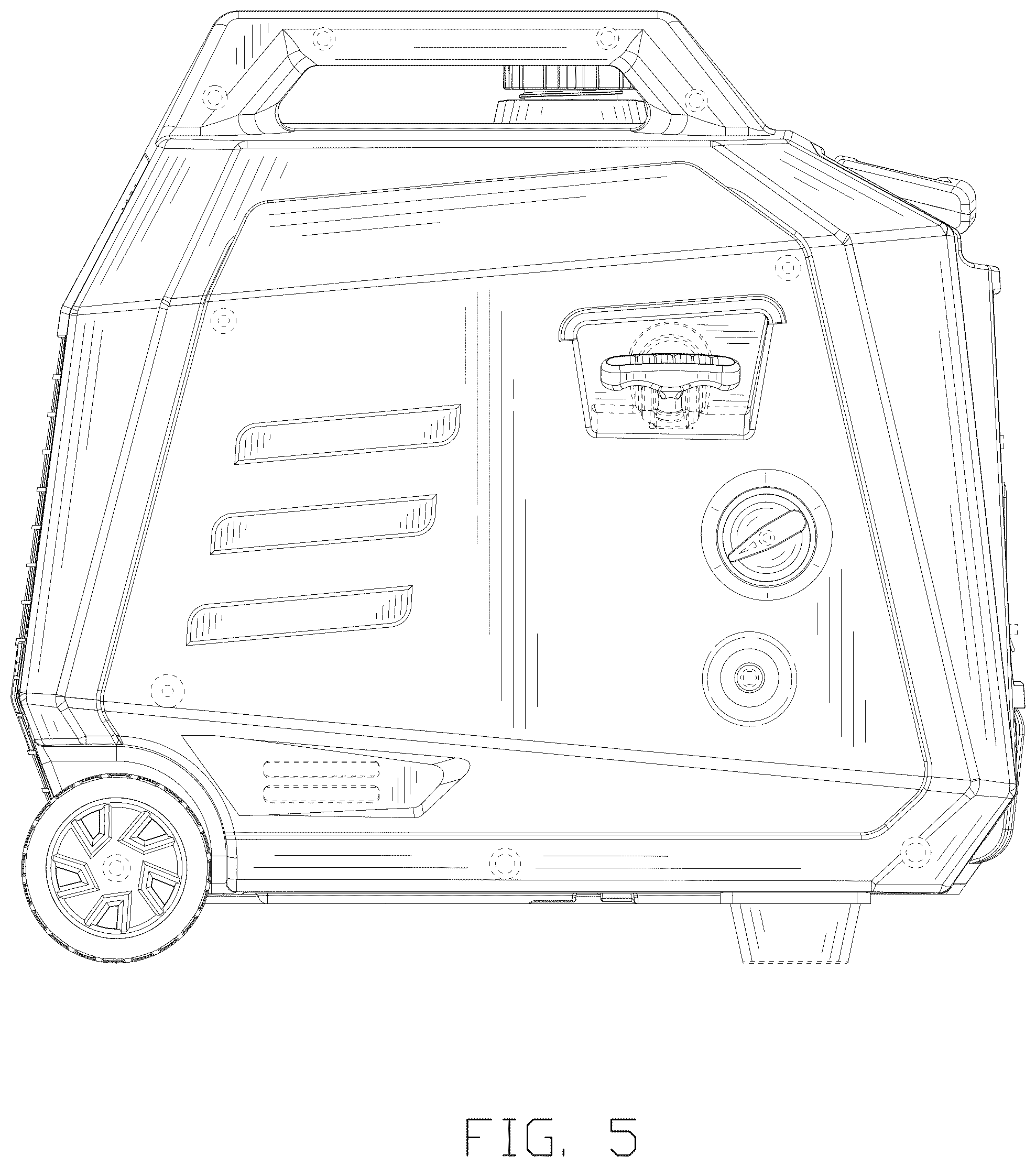 Patent USD1123849 Figure 5 – Inverter generator