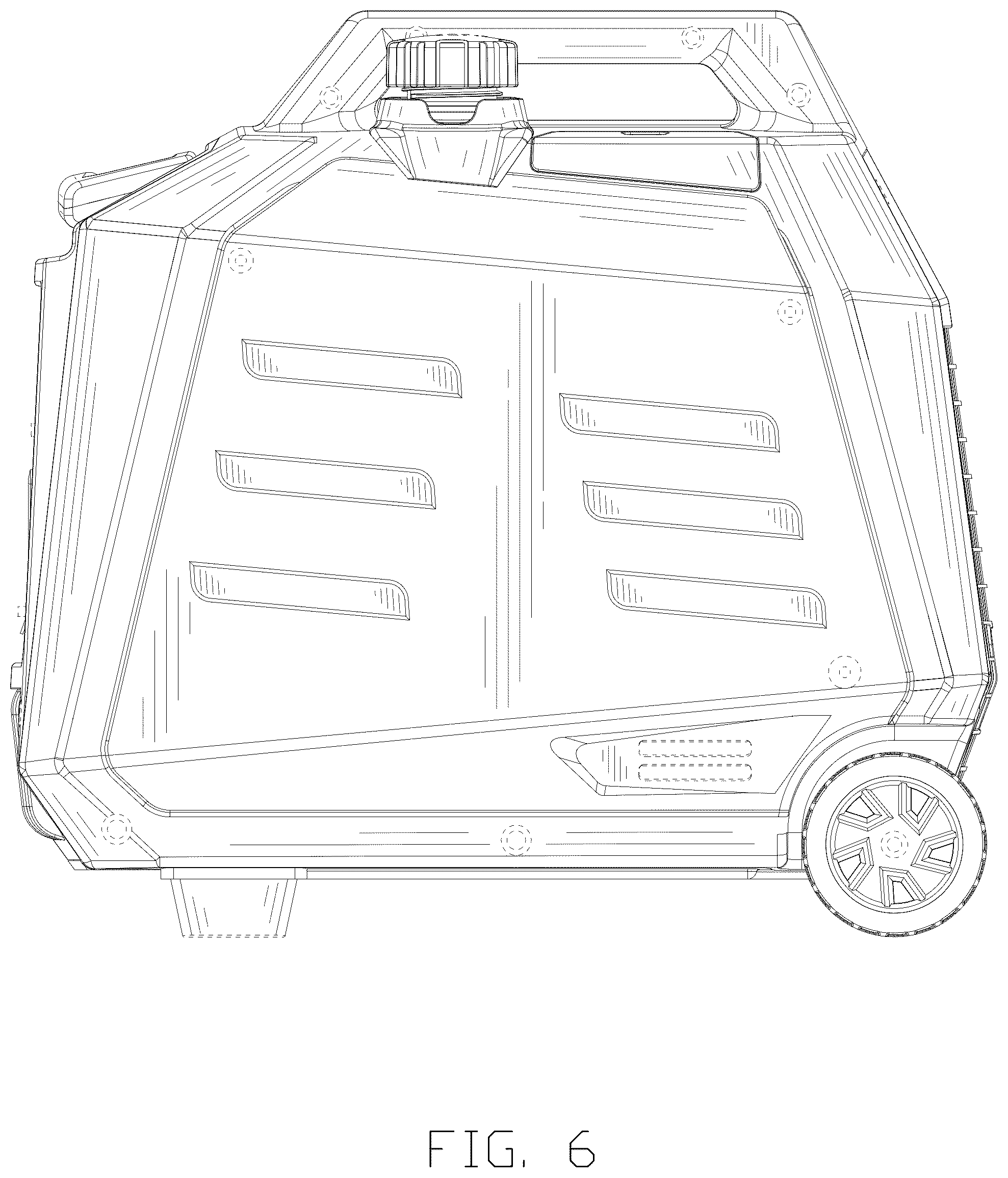 Patent USD1123849 Figure 6 – Inverter generator