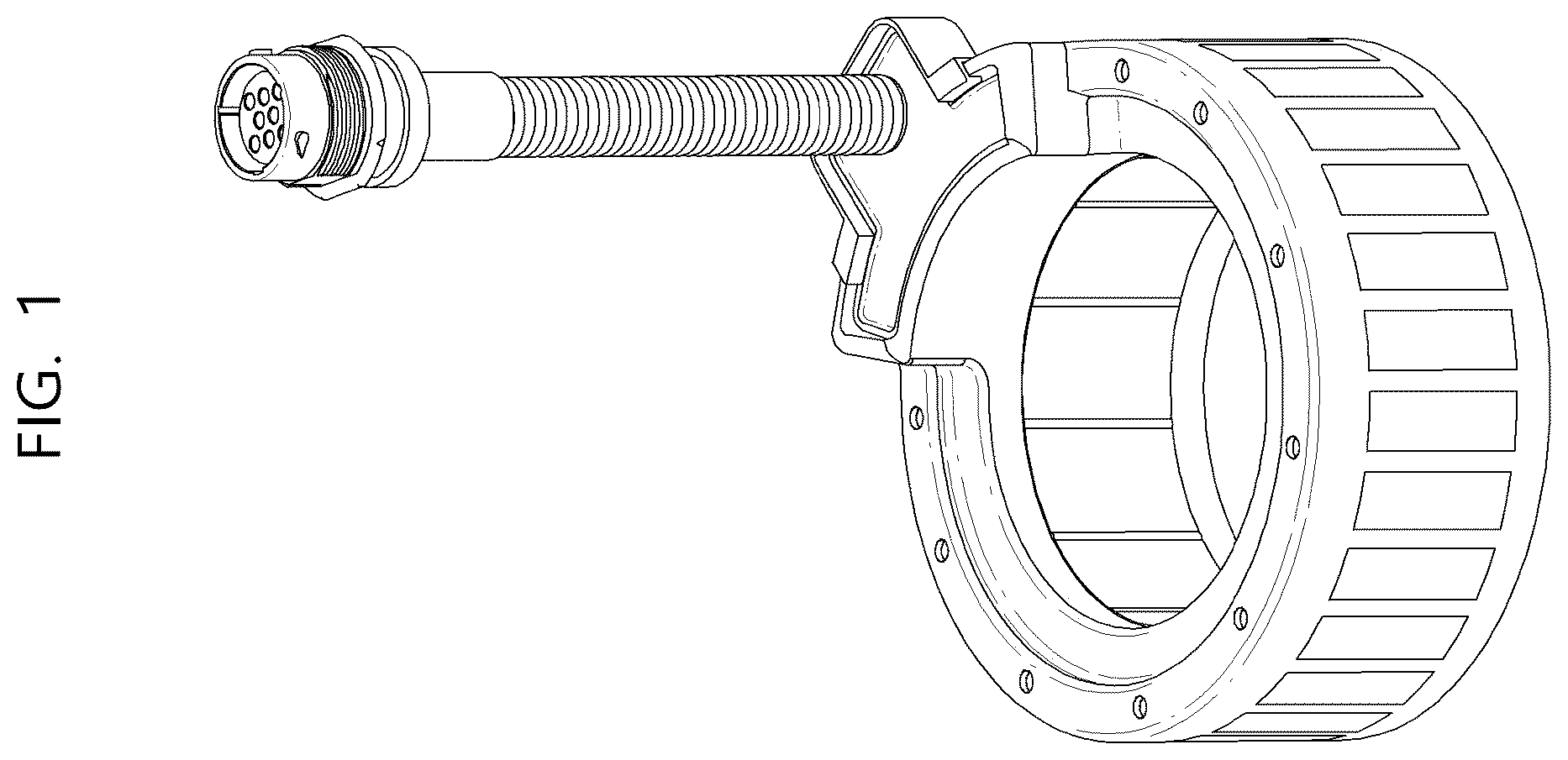 Patent USD1123850 — Generator stator for a trailer — Figure 1