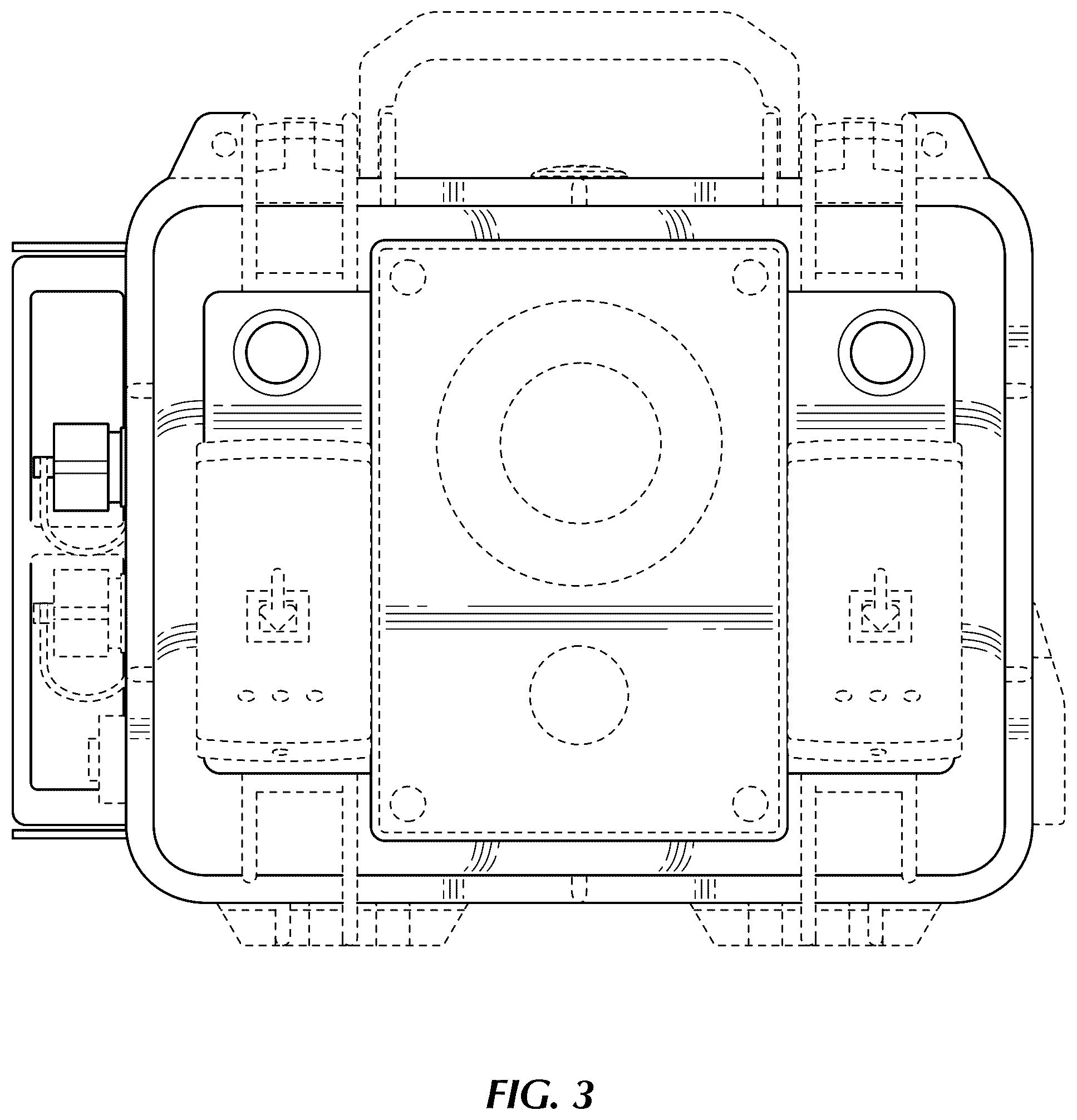 Patent USD1123851 Figure 3 – Hub case