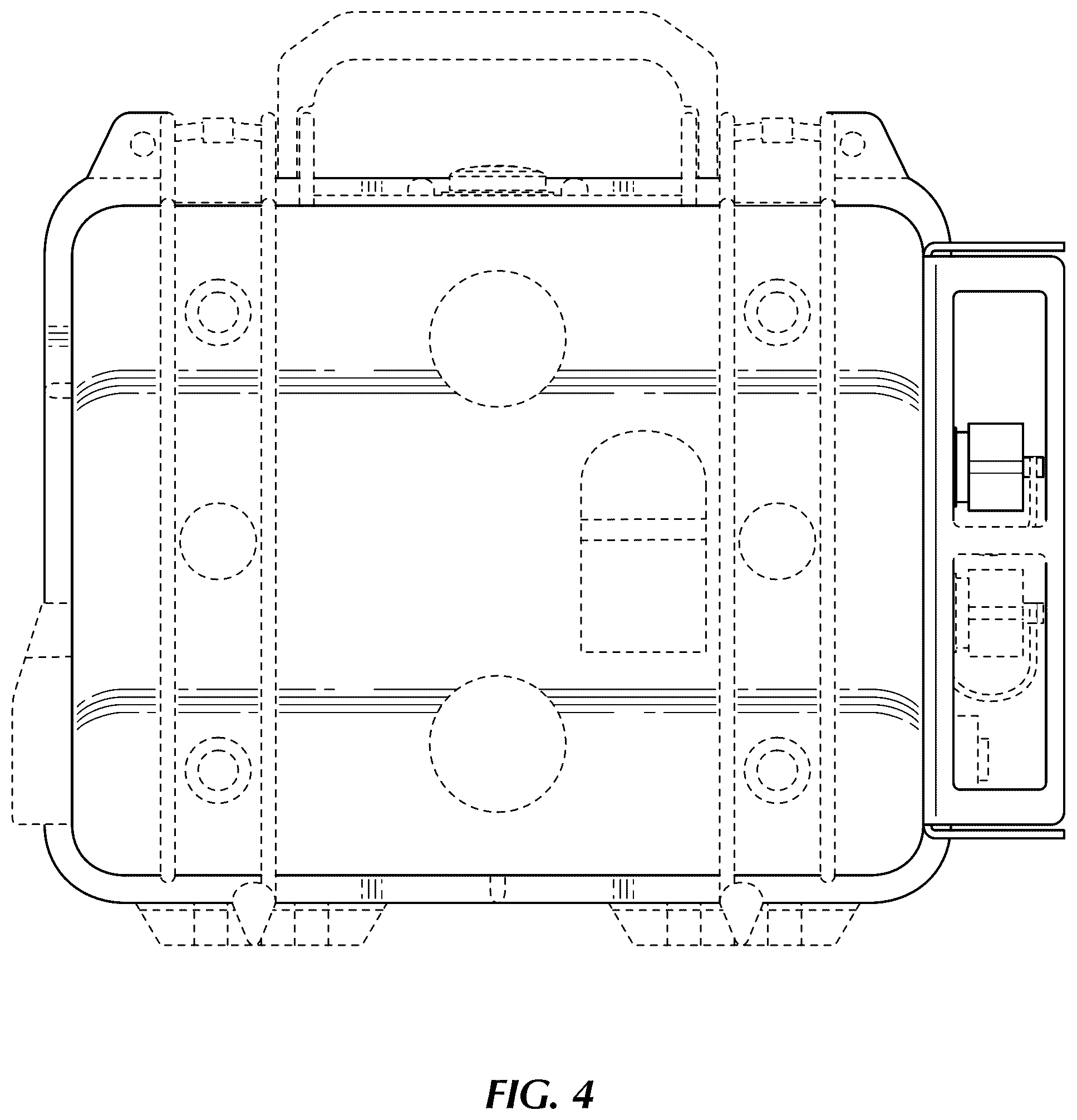 Patent USD1123851 Figure 4 – Hub case