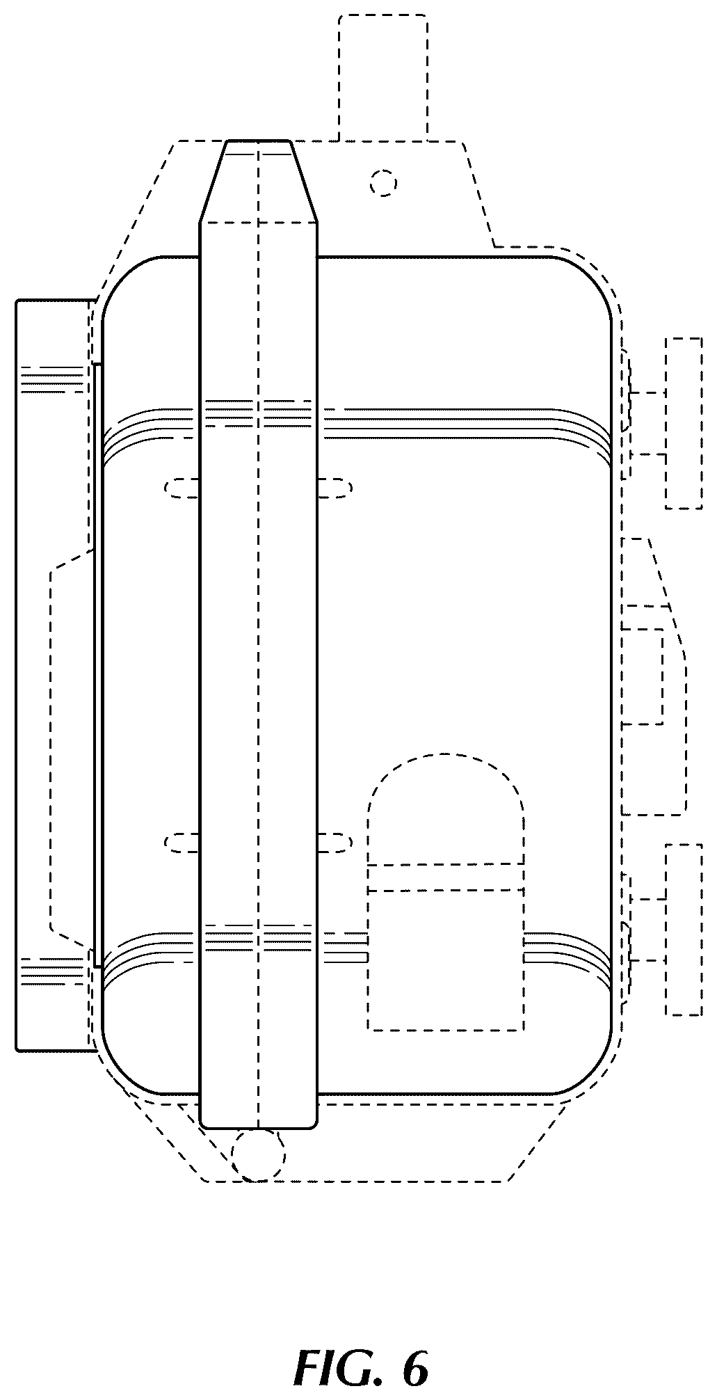 Patent USD1123851 Figure 6 – Hub case