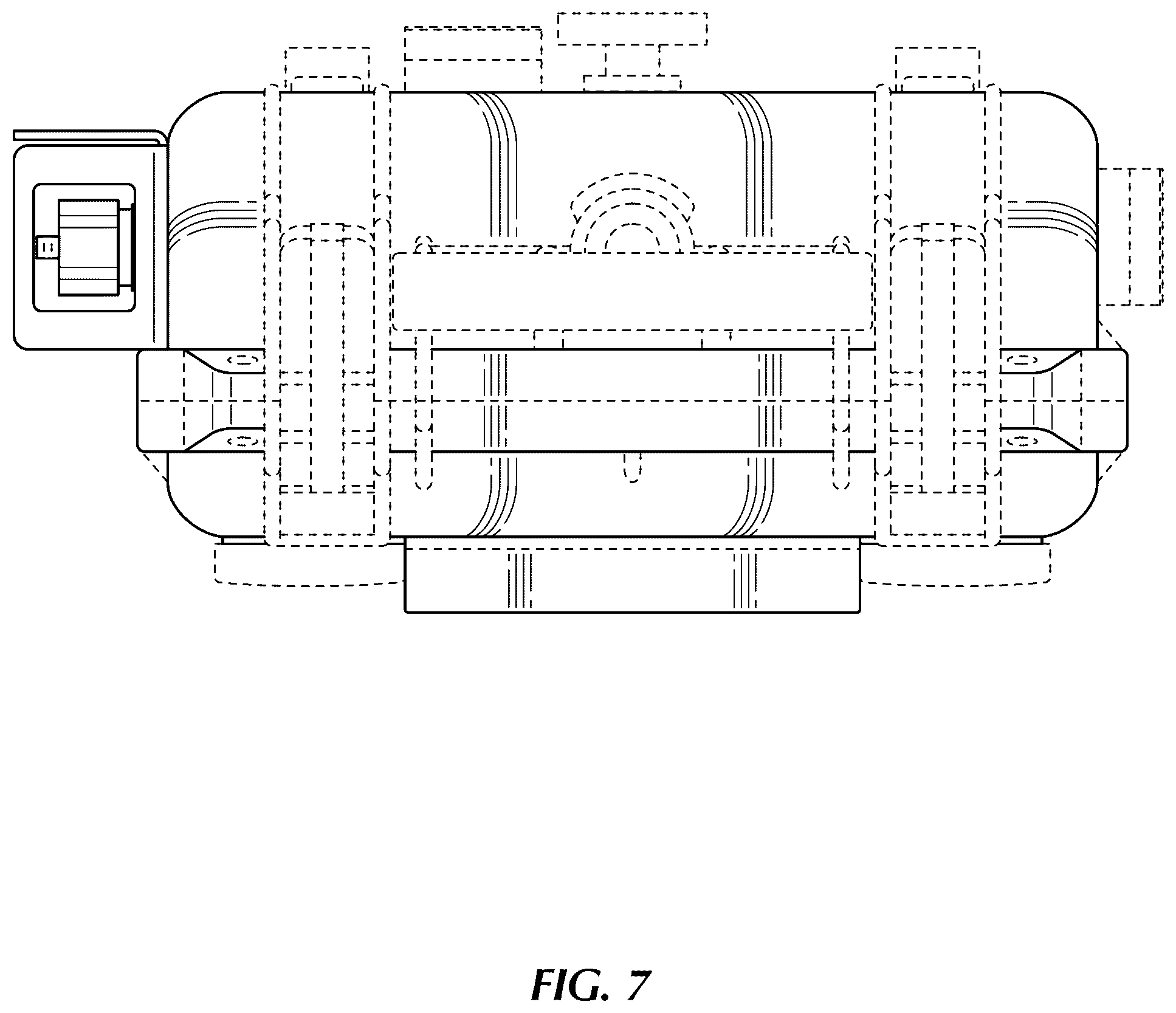Patent USD1123851 Figure 7 – Hub case