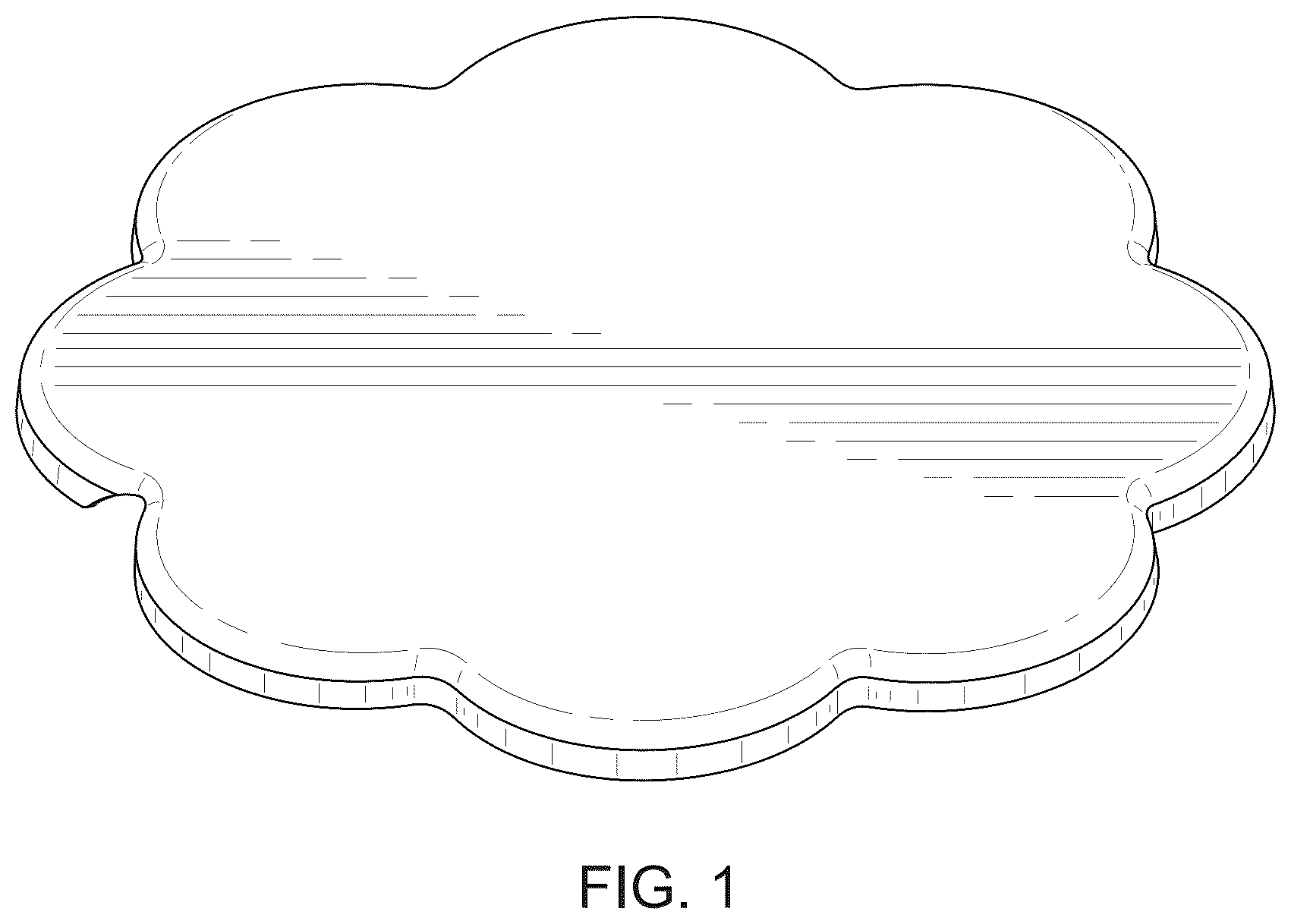 Patent USD1123852 Figure 1 – 8-petal flower shaped cover for wireless charger