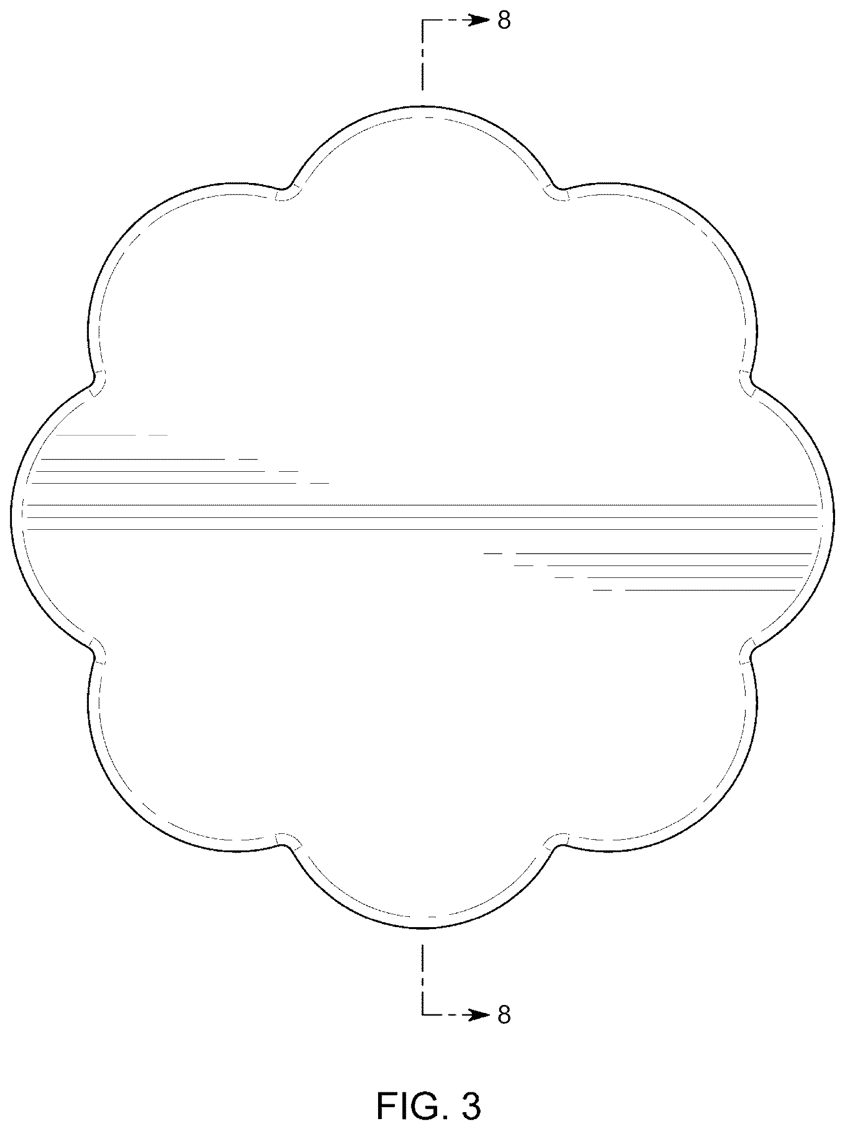 Patent USD1123852 Figure 3 – 8-petal flower shaped cover for wireless charger
