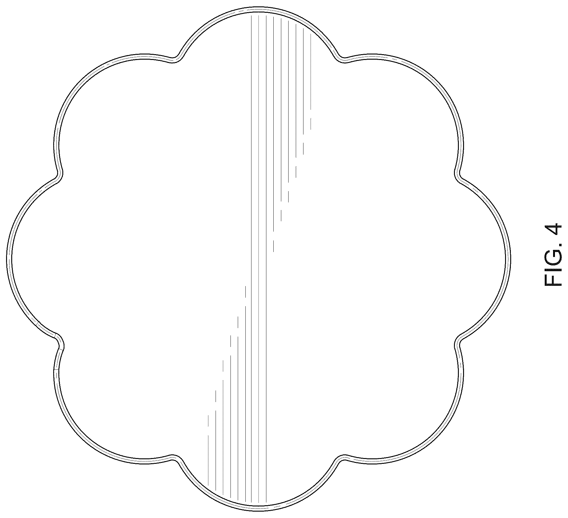 Patent USD1123852 Figure 4 – 8-petal flower shaped cover for wireless charger