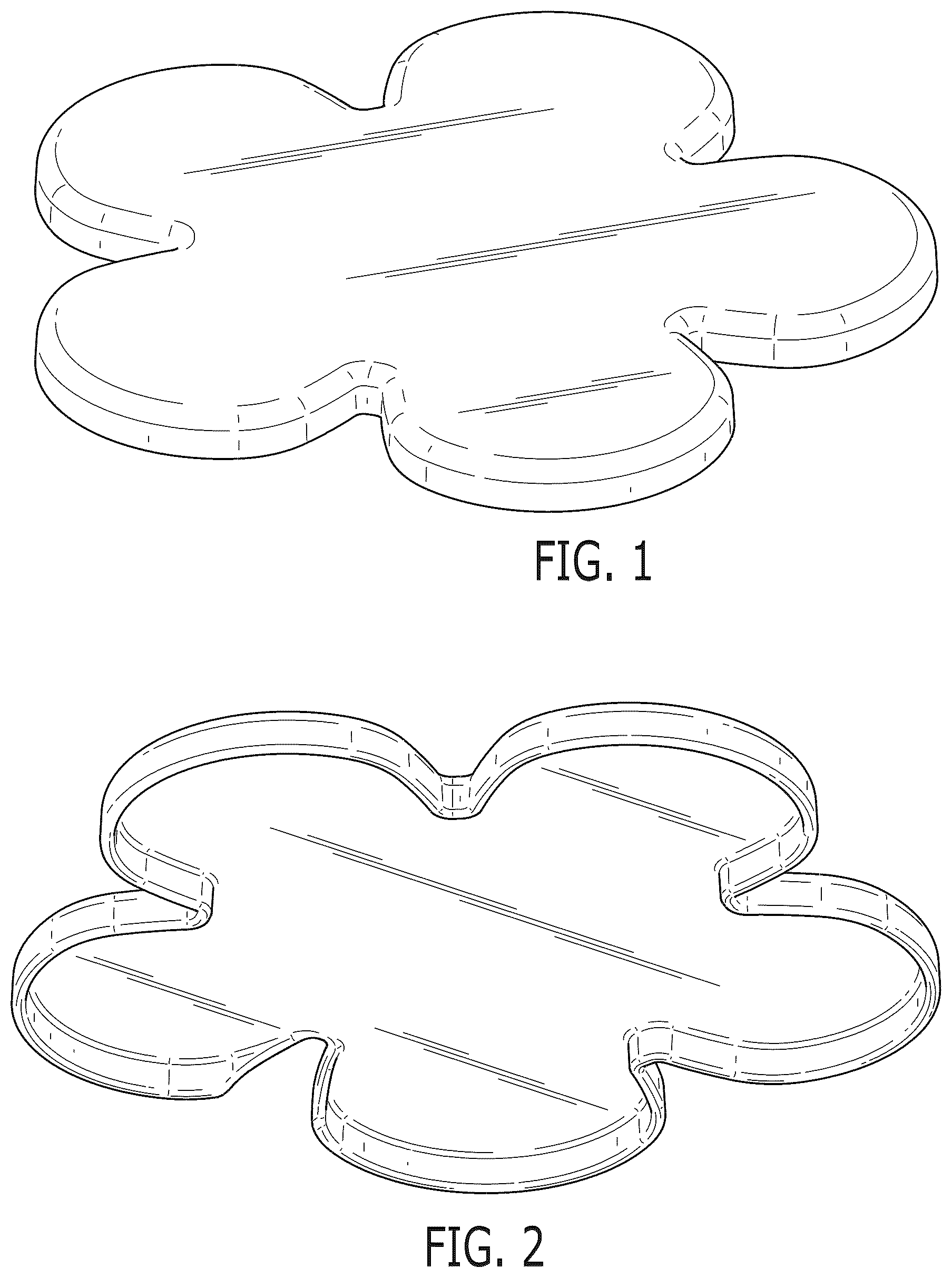 Patent USD1123853 Figure 1 – 5-petal flower shaped cover for wireless charger