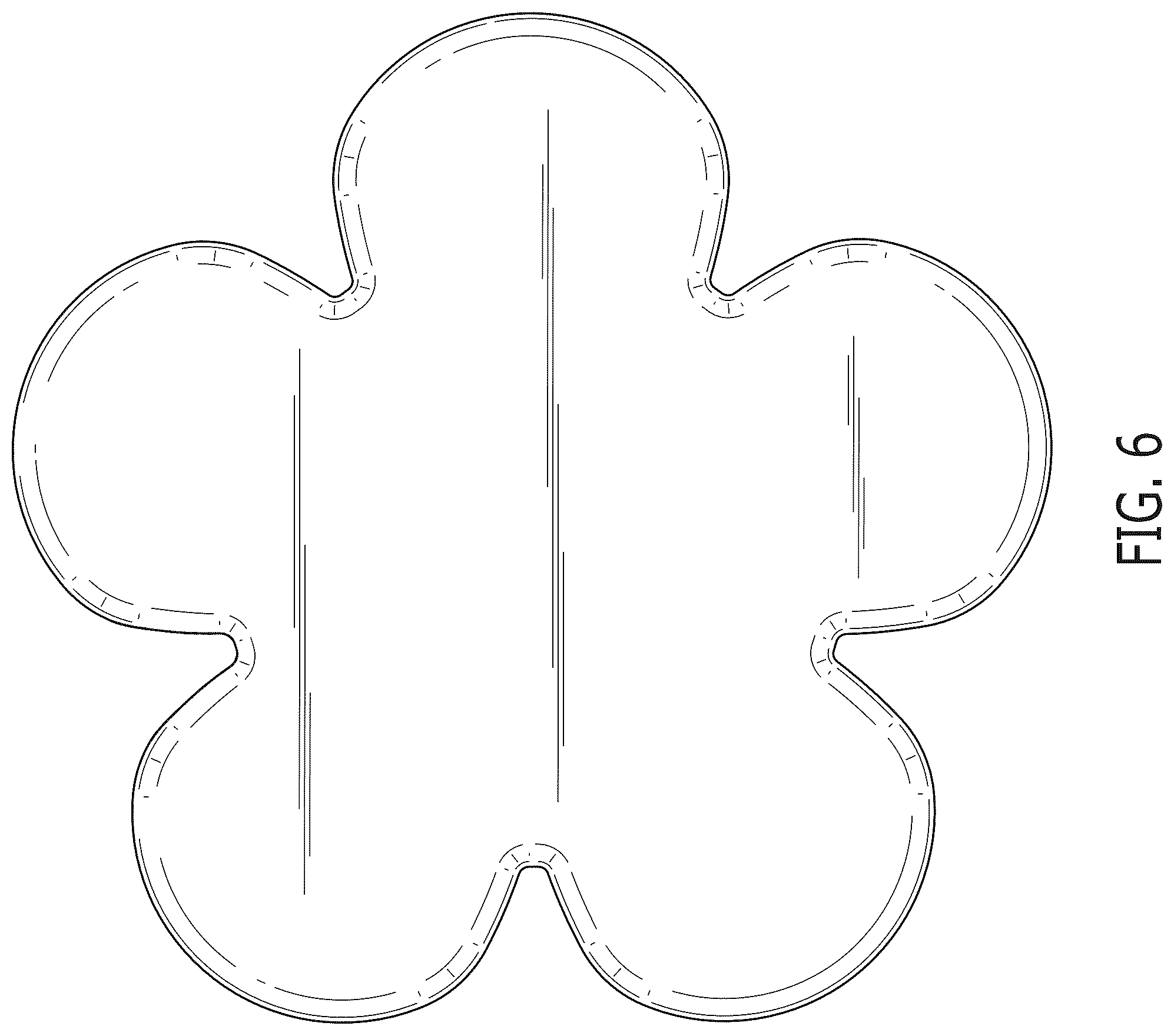 Patent USD1123853 Figure 3 – 5-petal flower shaped cover for wireless charger