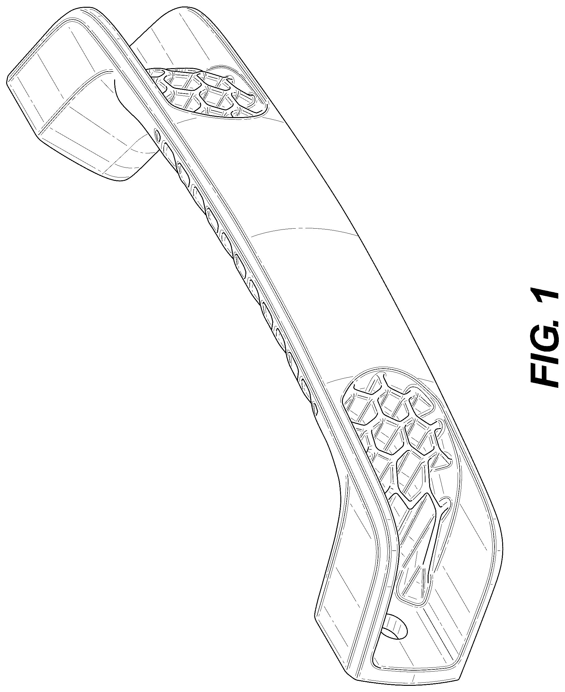 Patent USD1123854 Figure 1 – Battery handle