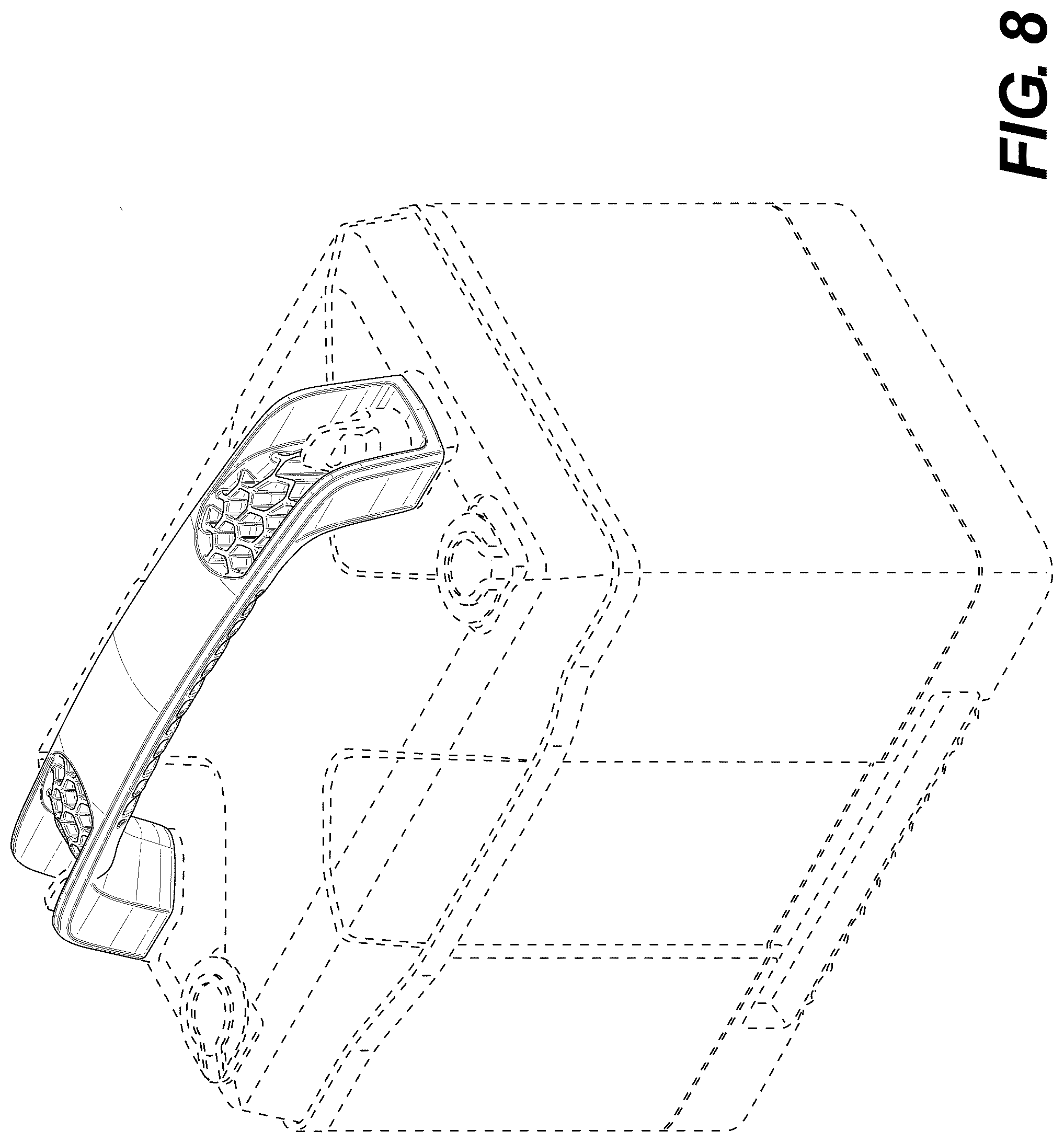 Patent USD1123854 Figure 8 – Battery handle