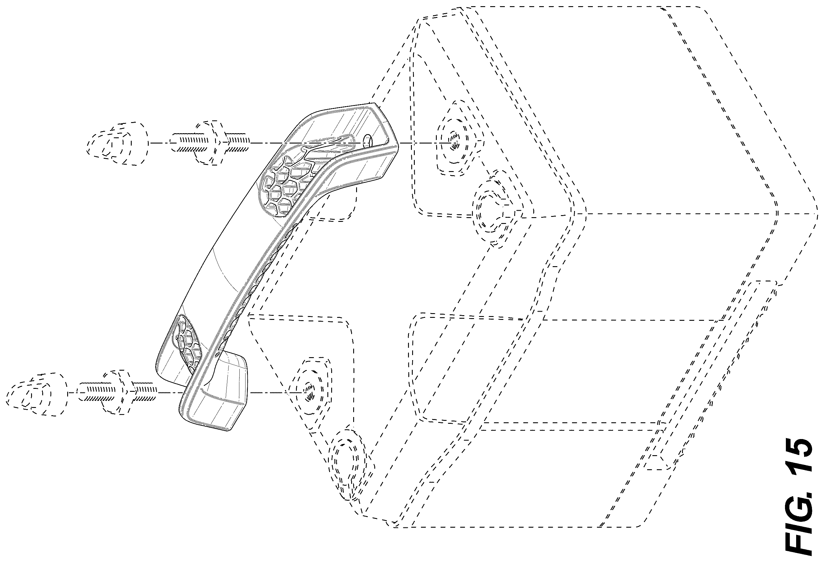 Patent USD1123854 Figure 15 – Battery handle