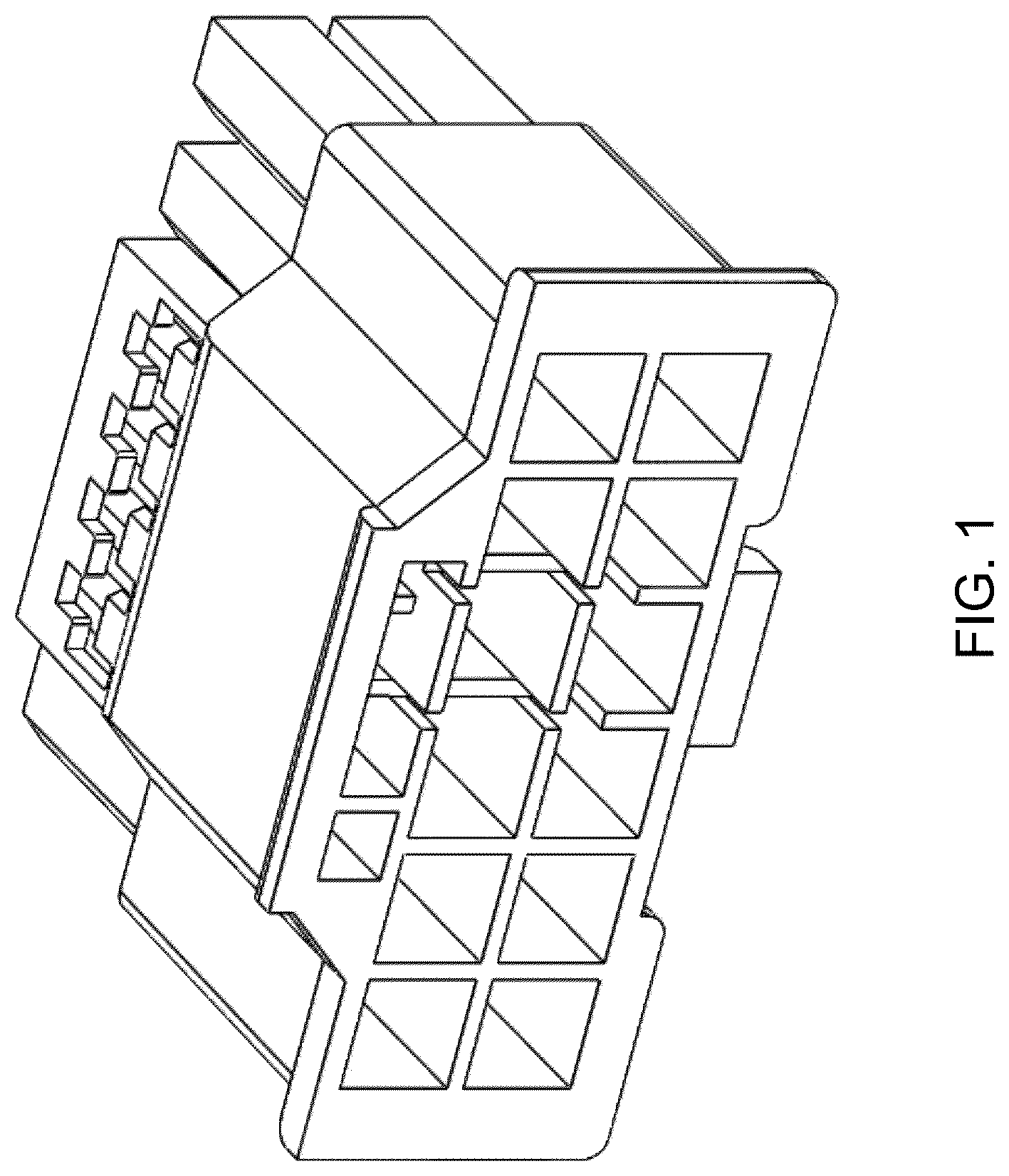 Patent USD1123856 Figure 1 – Electronic connector