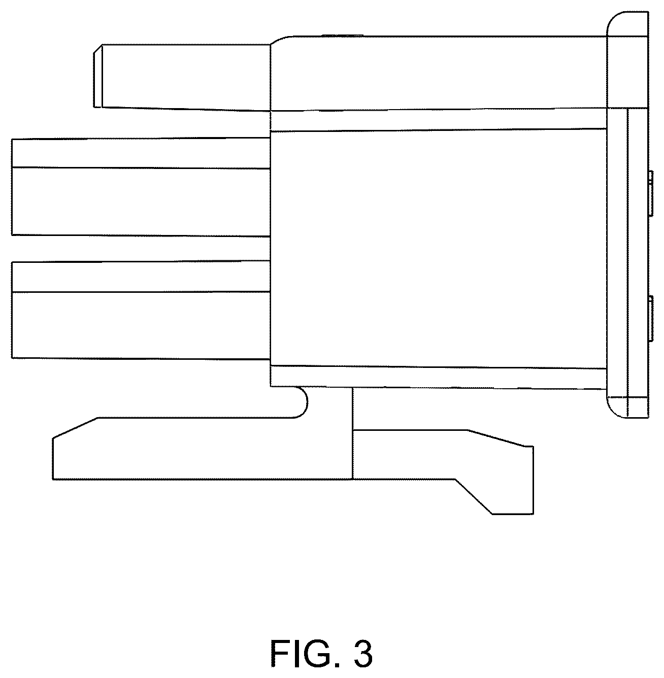 Patent USD1123856 Figure 3 – Electronic connector