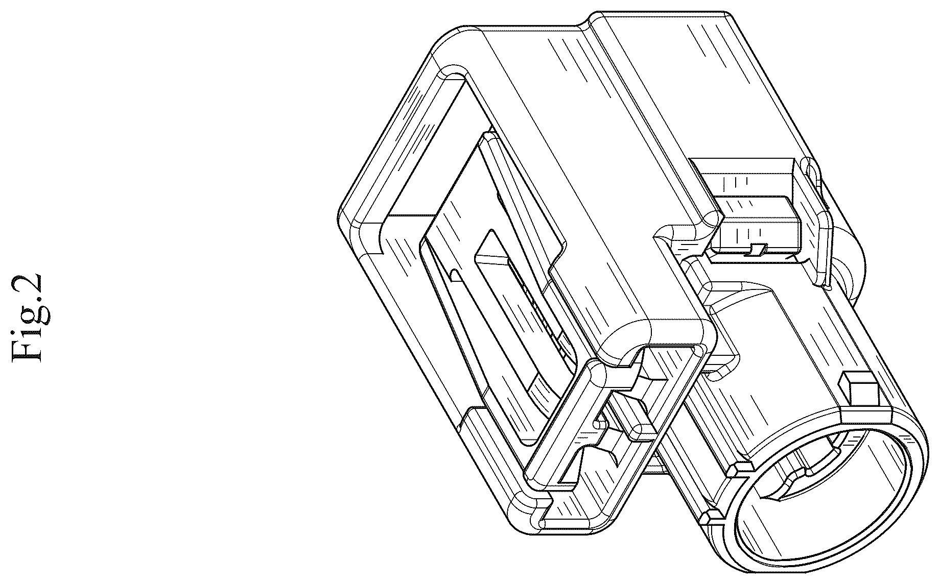 Patent USD1123860 Figure 2 – Housing for electrical connector