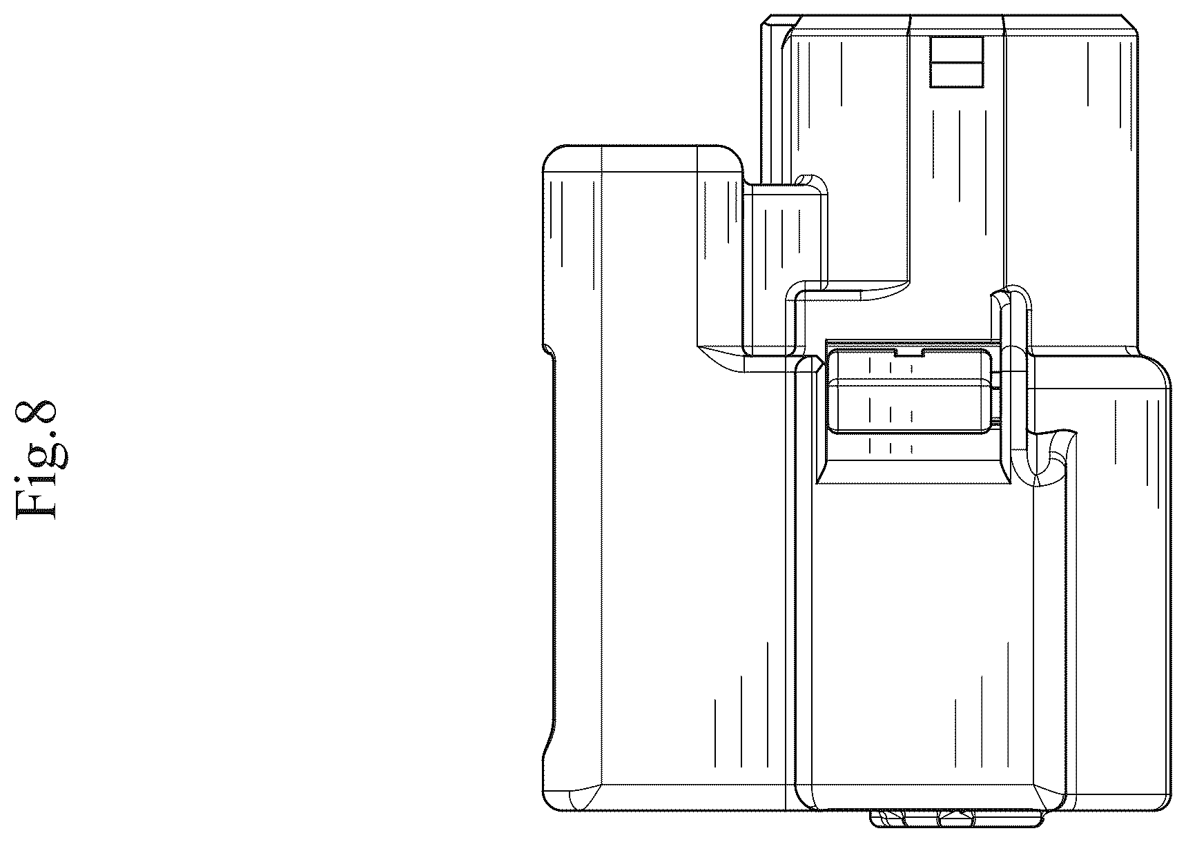 Patent USD1123860 Figure 8 – Housing for electrical connector