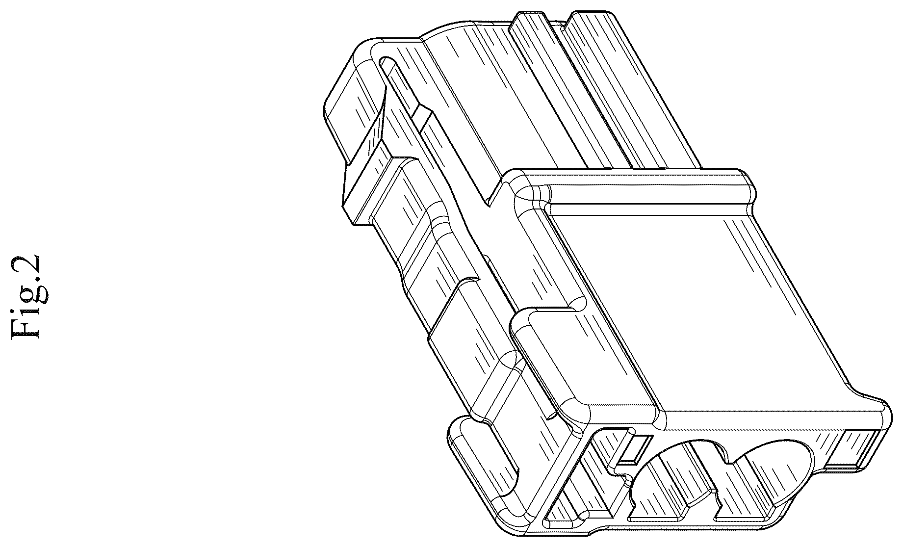 Patent USD1123861 Figure 2 – Housing for electrical connector