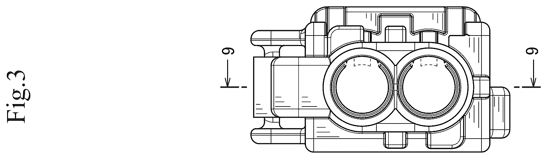 Patent USD1123861 Figure 3 – Housing for electrical connector