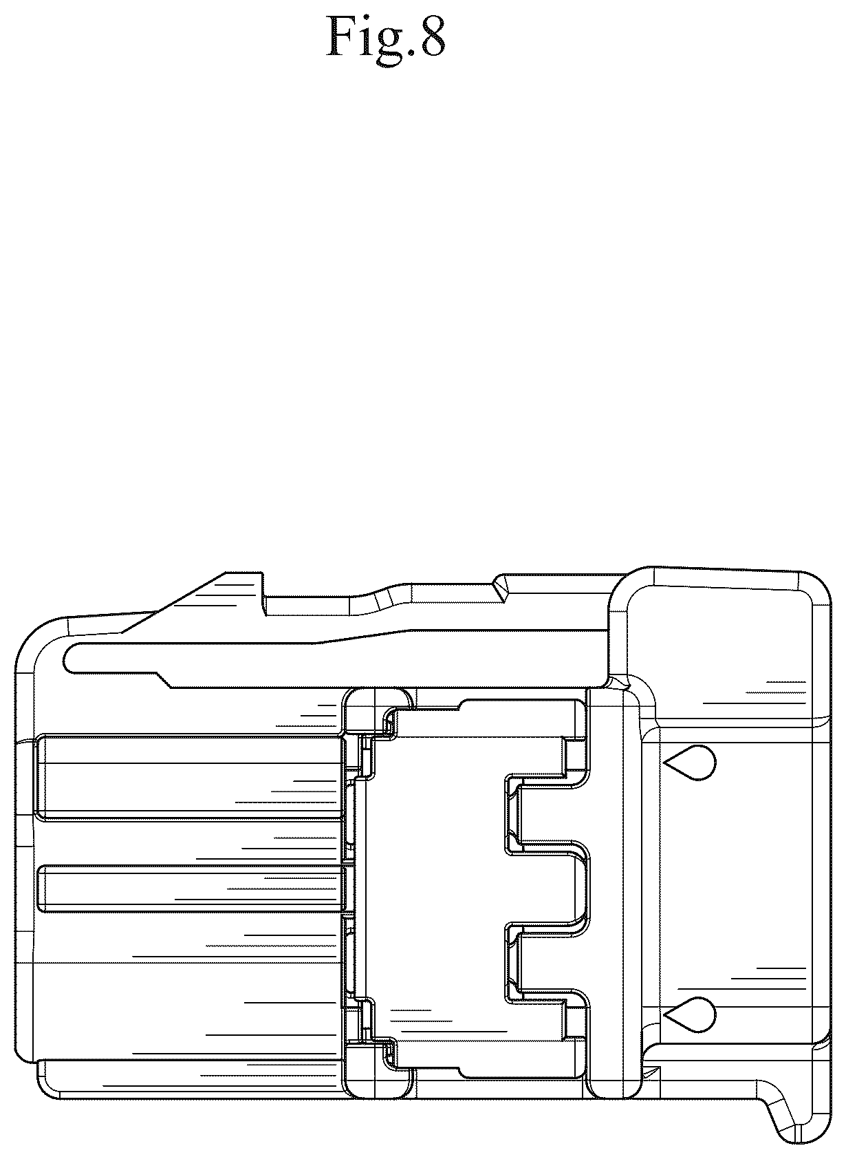 Patent USD1123861 Figure 8 – Housing for electrical connector