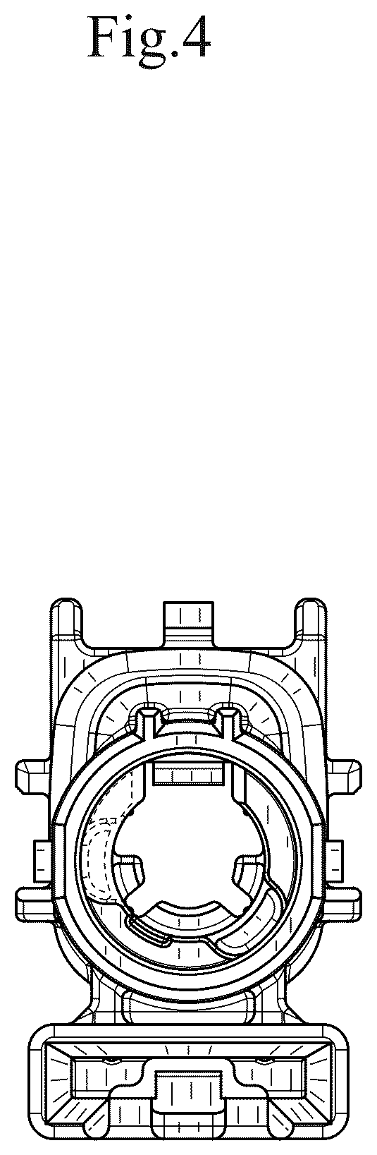 Patent USD1123862 Figure 4 – Housing for electrical connector