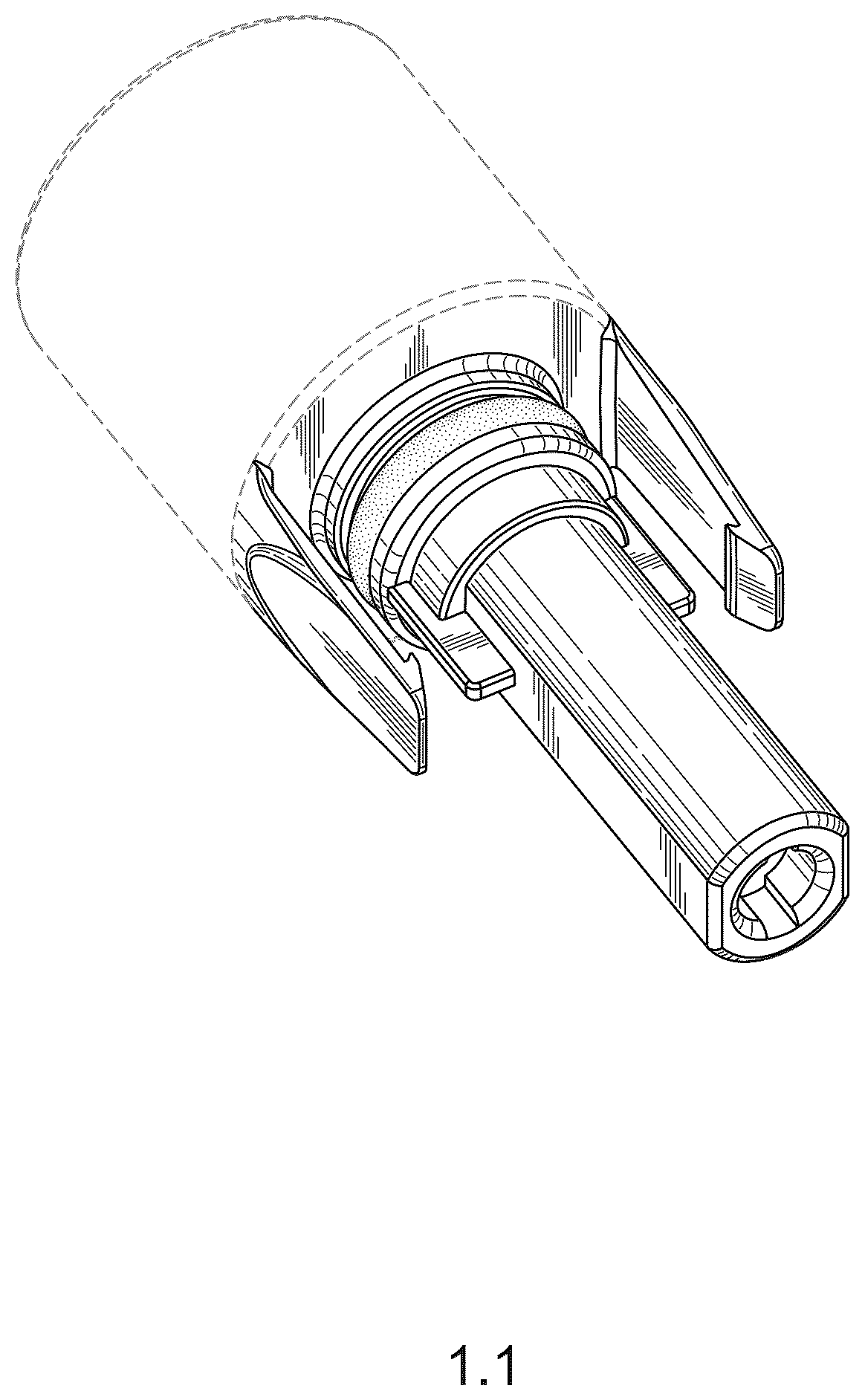 Patent USD1123863 Figure 1 – Electrical connector