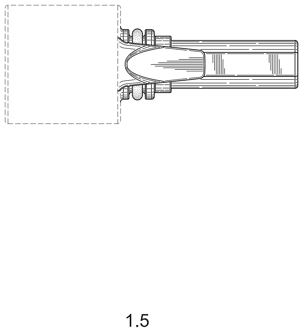Patent USD1123863 Figure 5 – Electrical connector