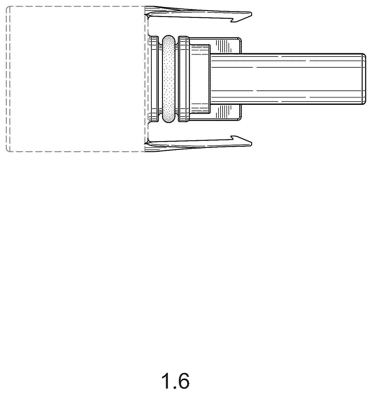 Patent USD1123863 Figure 6 – Electrical connector
