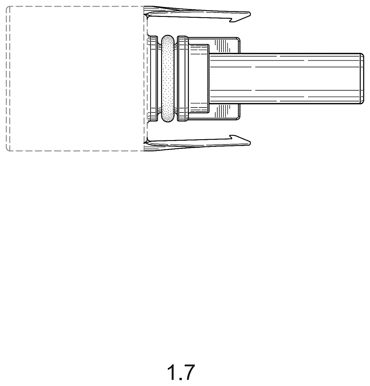 Patent USD1123863 Figure 7 – Electrical connector