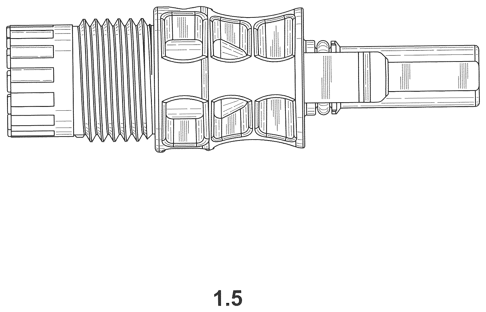 Patent USD1123864 Figure 5 – Electrical connector