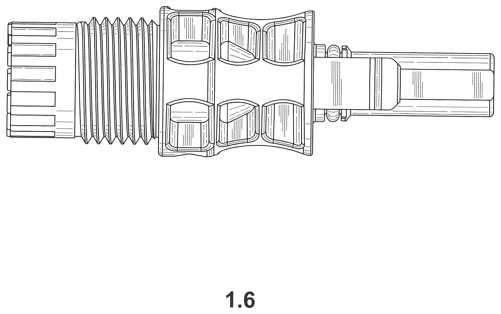 Patent USD1123864 Figure 6 – Electrical connector