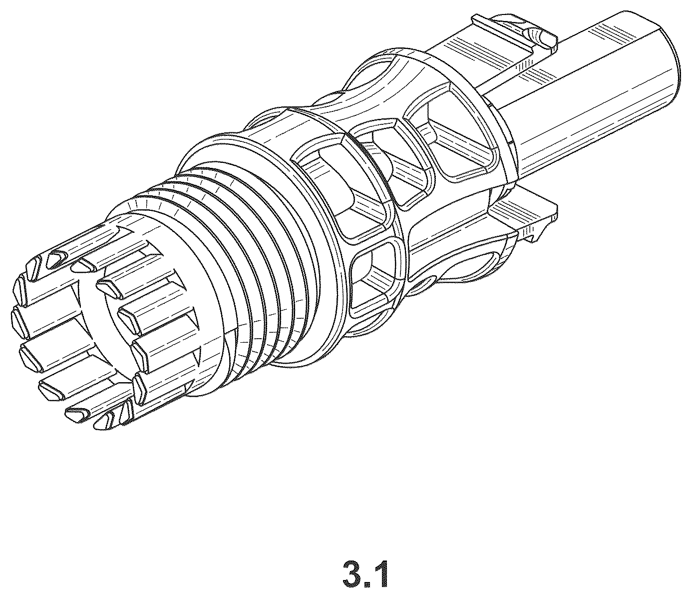Patent USD1123864 Figure 9 – Electrical connector