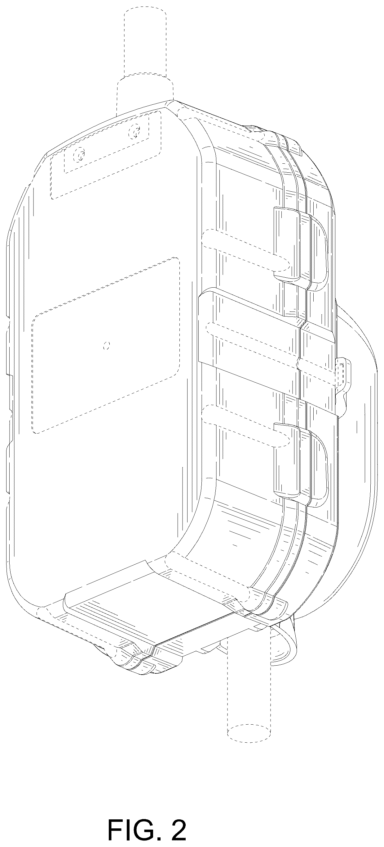 Patent USD1123866 Figure 2 – Combined surge protector with light indicators