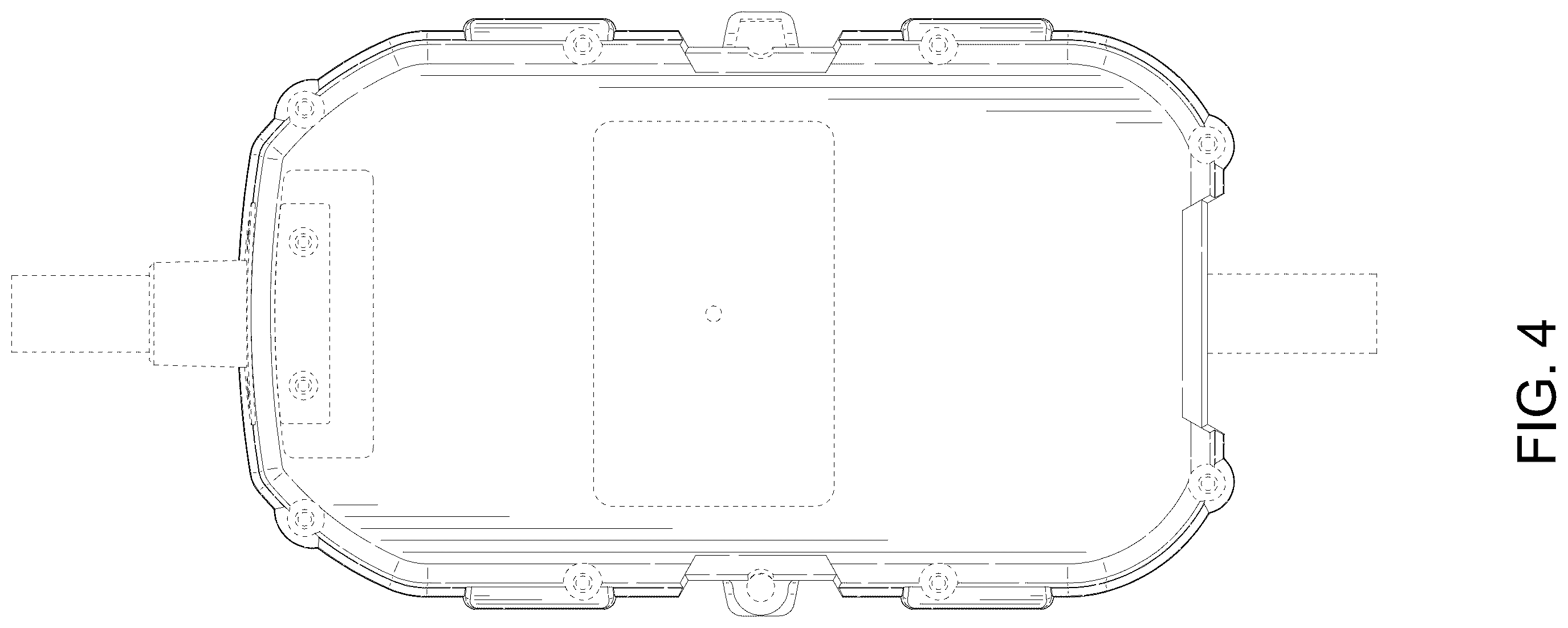 Patent USD1123866 Figure 4 – Combined surge protector with light indicators