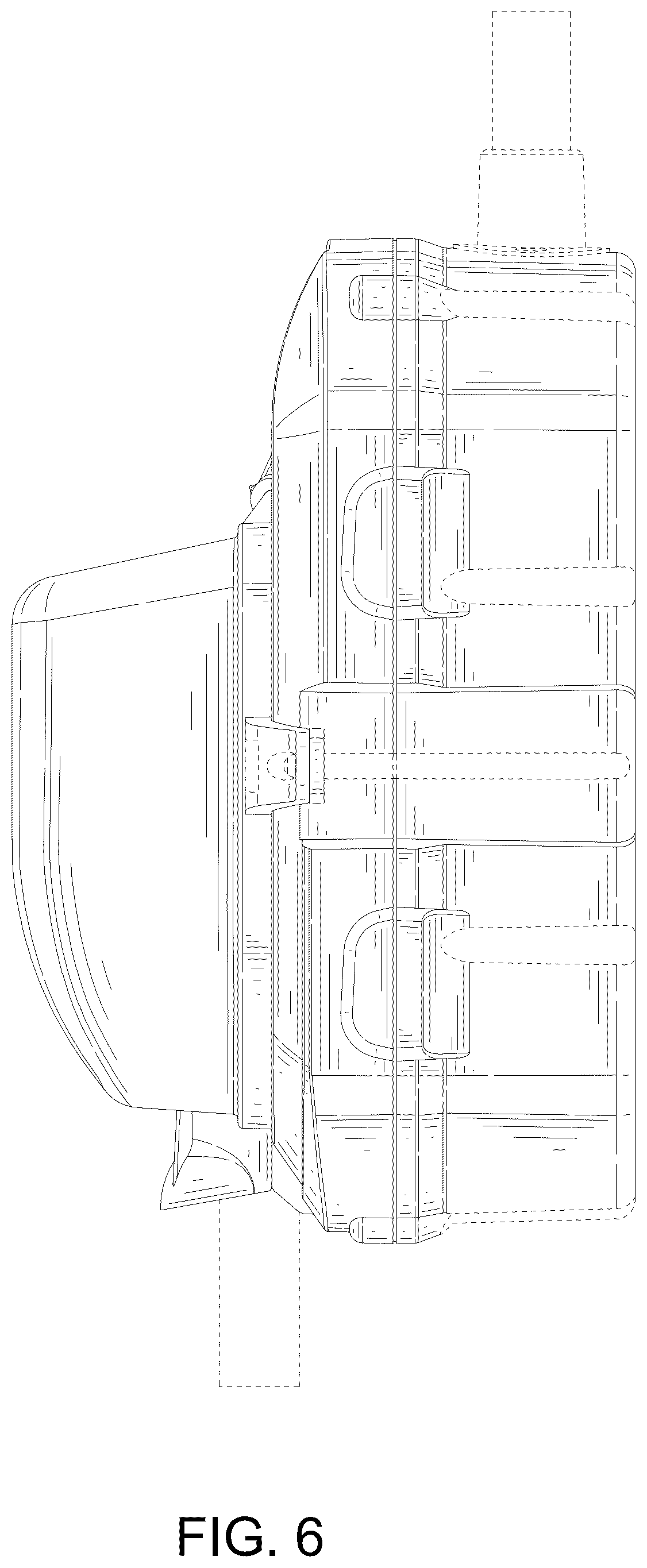 Patent USD1123866 Figure 6 – Combined surge protector with light indicators