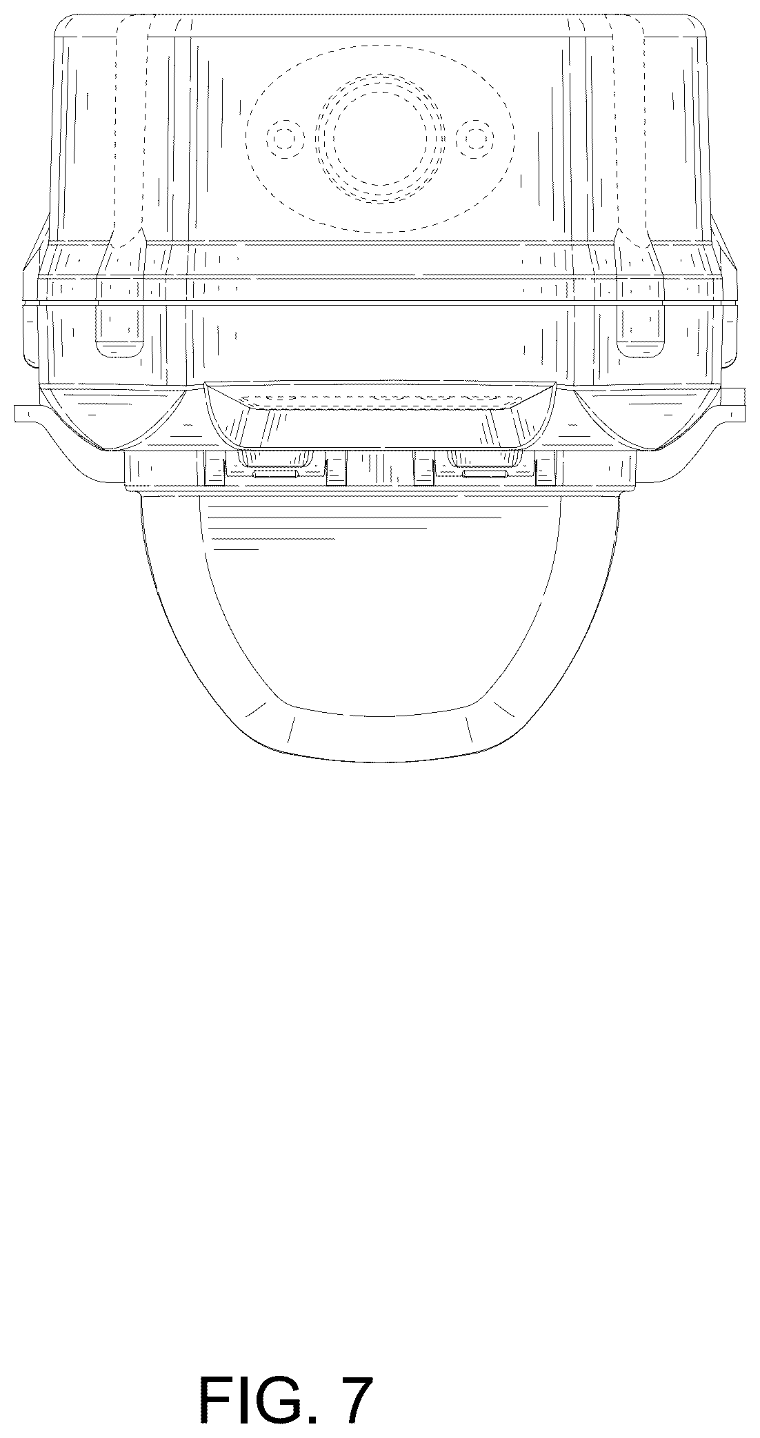 Patent USD1123866 Figure 7 – Combined surge protector with light indicators