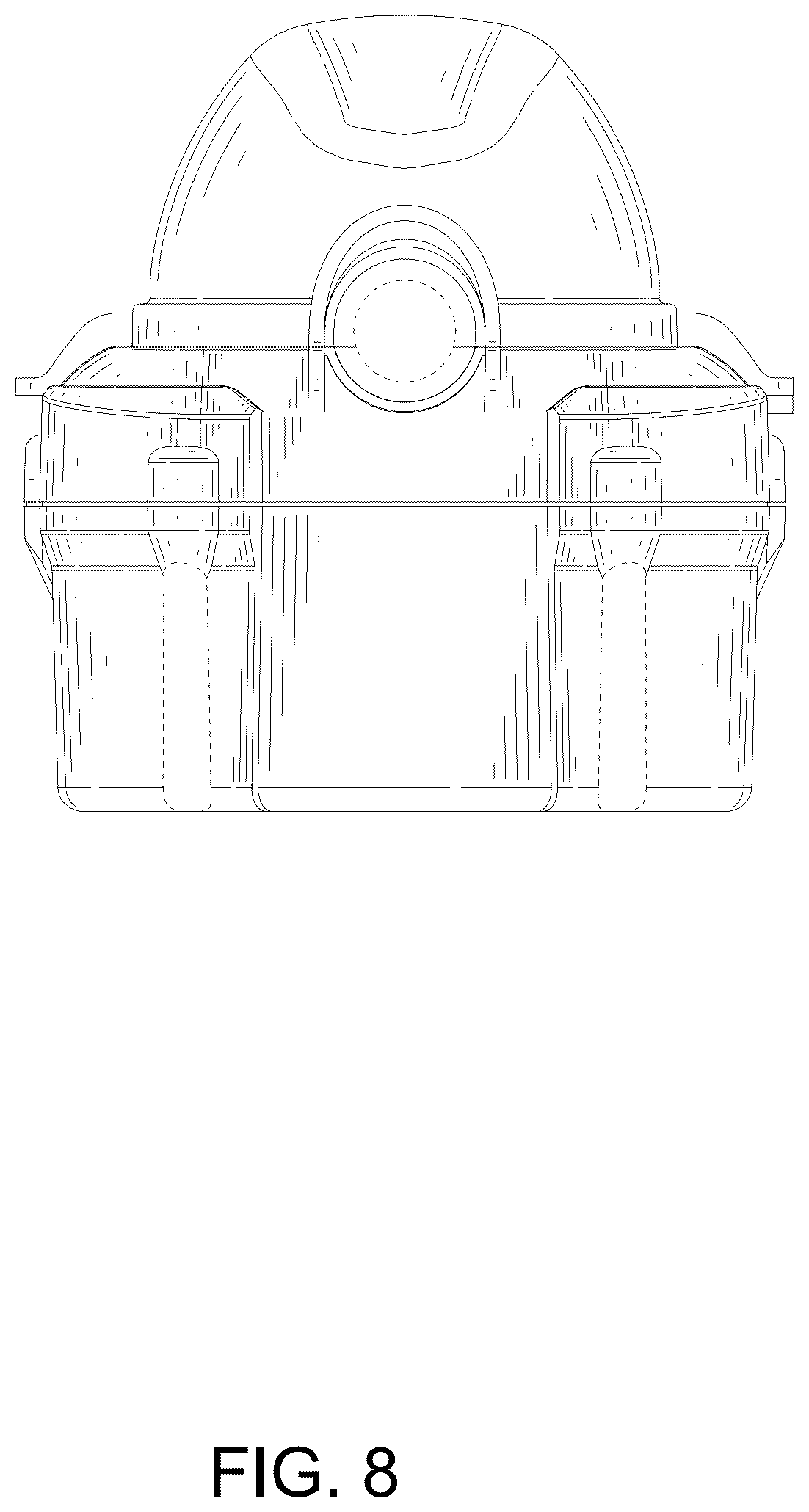 Patent USD1123866 Figure 8 – Combined surge protector with light indicators