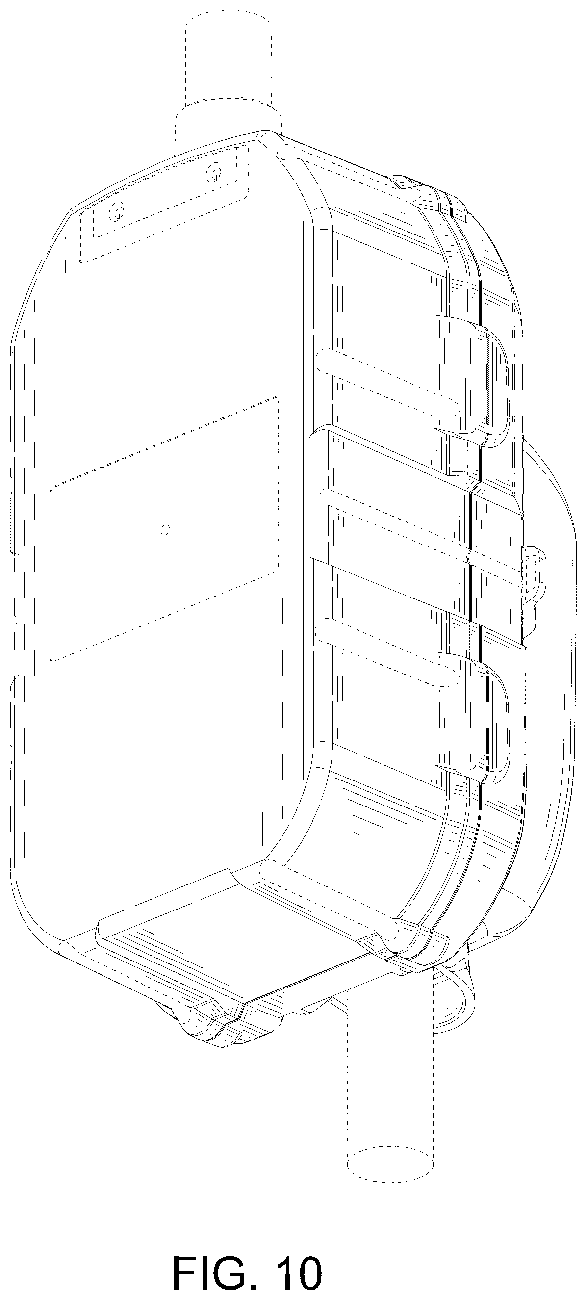 Patent USD1123866 Figure 10 – Combined surge protector with light indicators