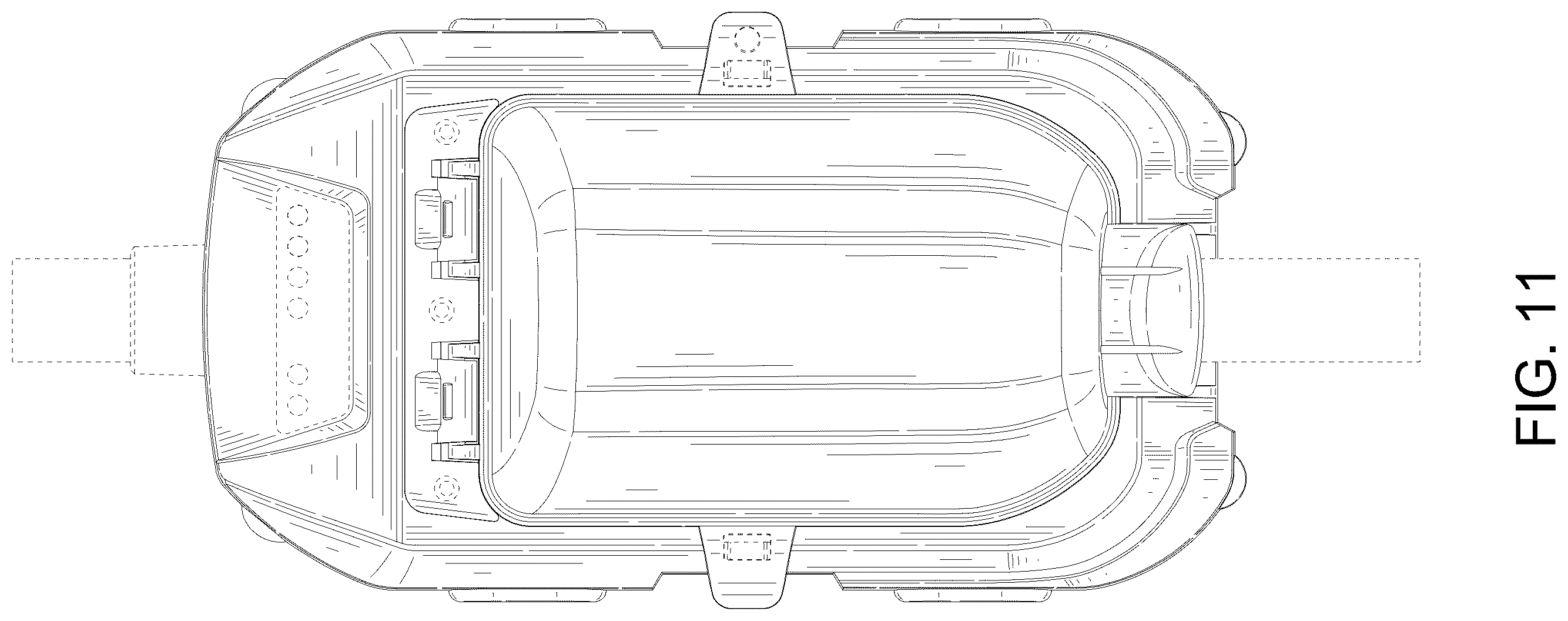 Patent USD1123866 Figure 11 – Combined surge protector with light indicators