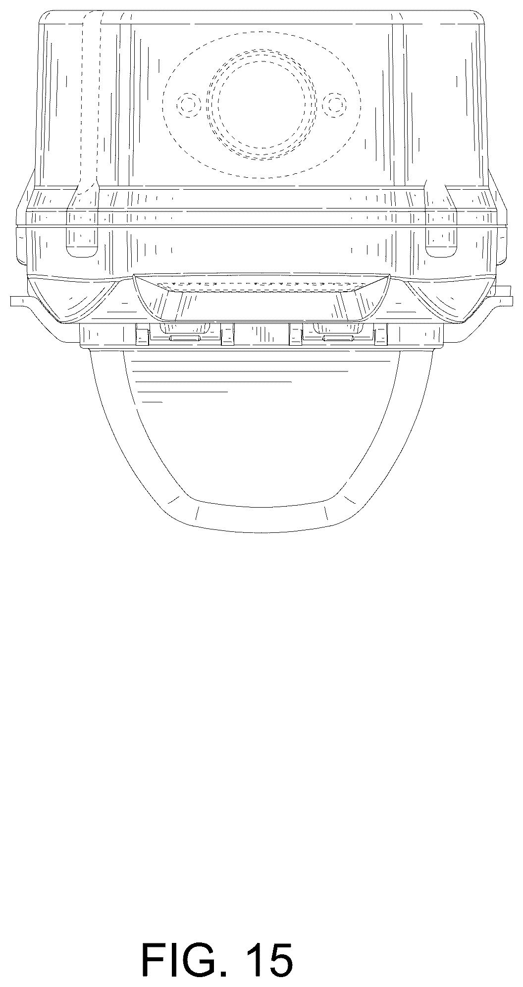 Patent USD1123866 Figure 15 – Combined surge protector with light indicators