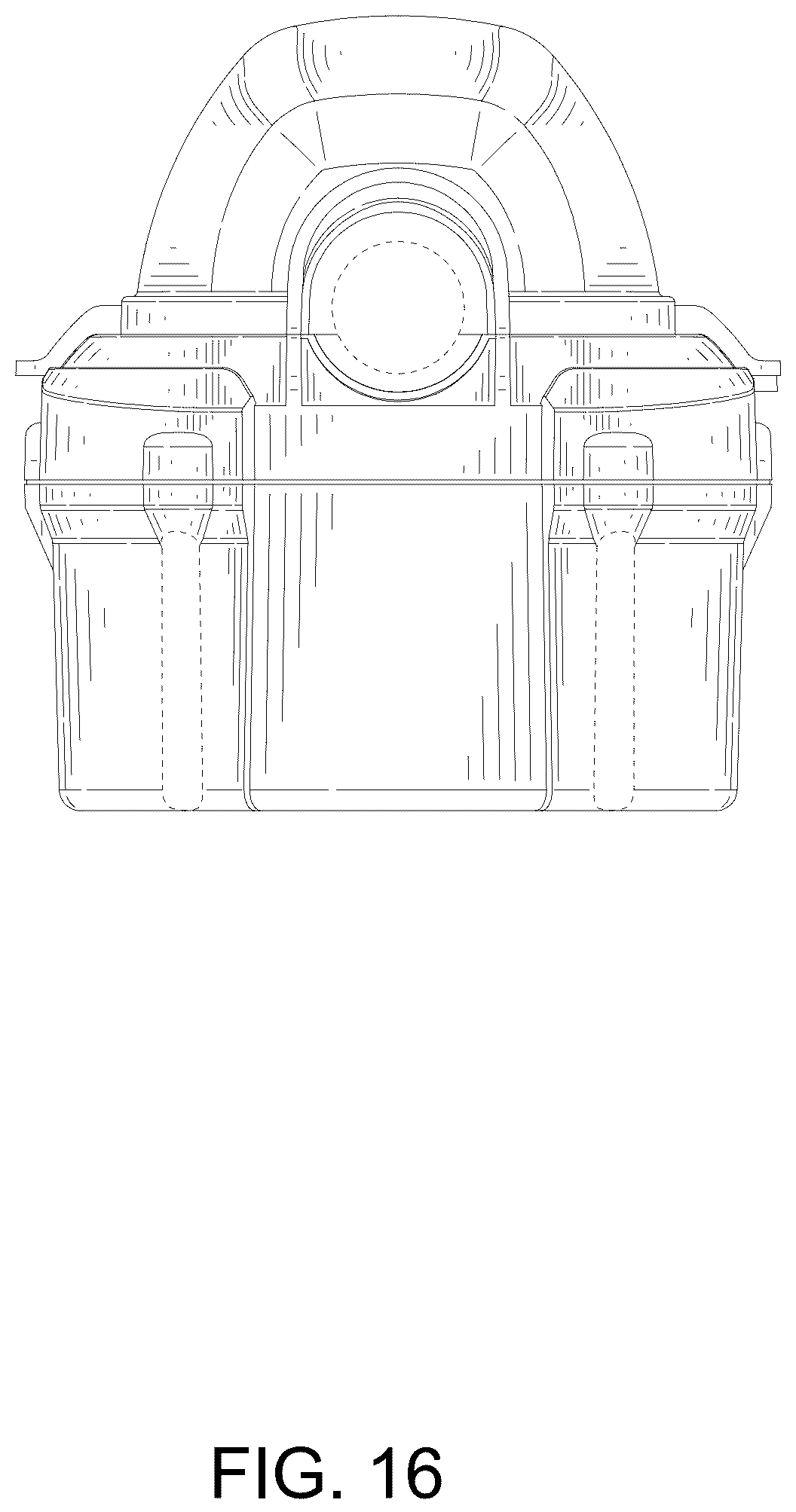Patent USD1123866 Figure 16 – Combined surge protector with light indicators
