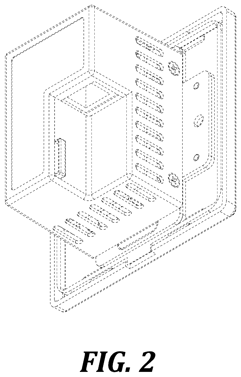 Patent USD1123868 Figure 2 – One-gang wall socket