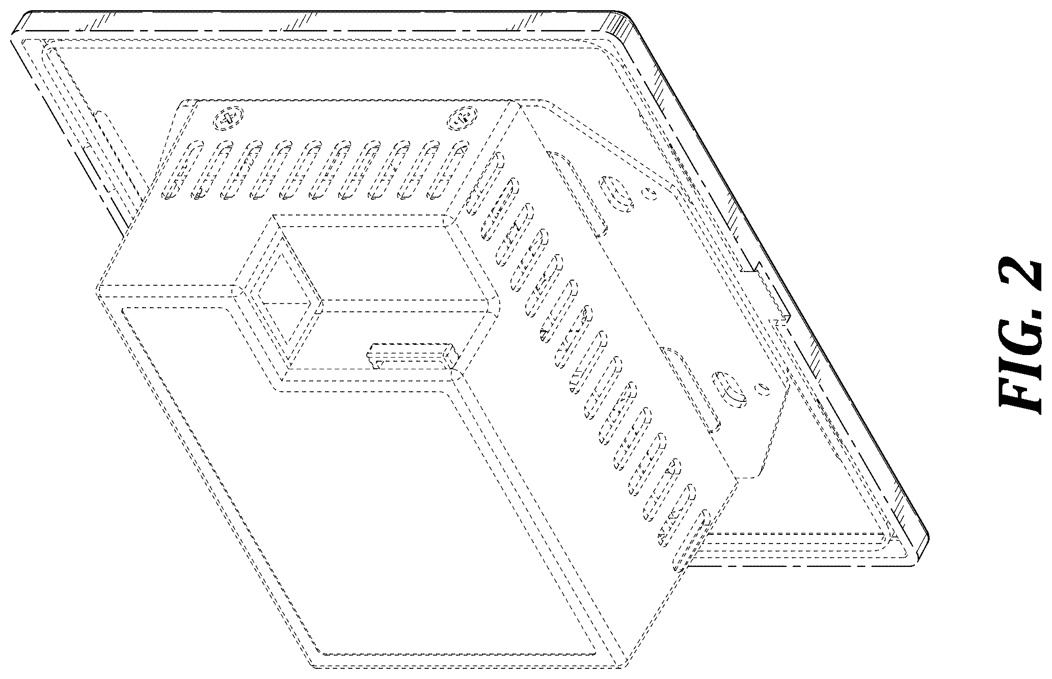 Patent USD1123869 Figure 2 – Two-gang wall socket