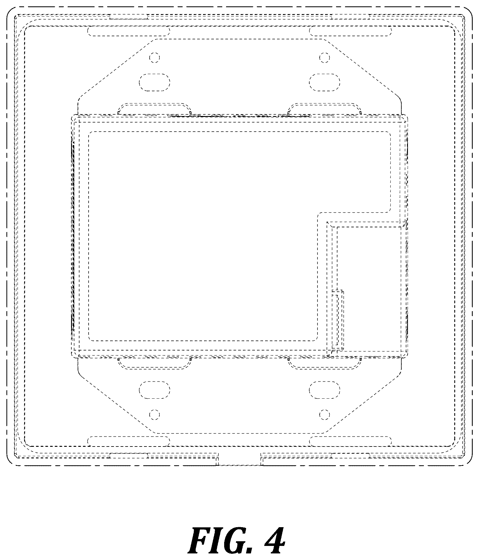 Patent USD1123869 Figure 4 – Two-gang wall socket