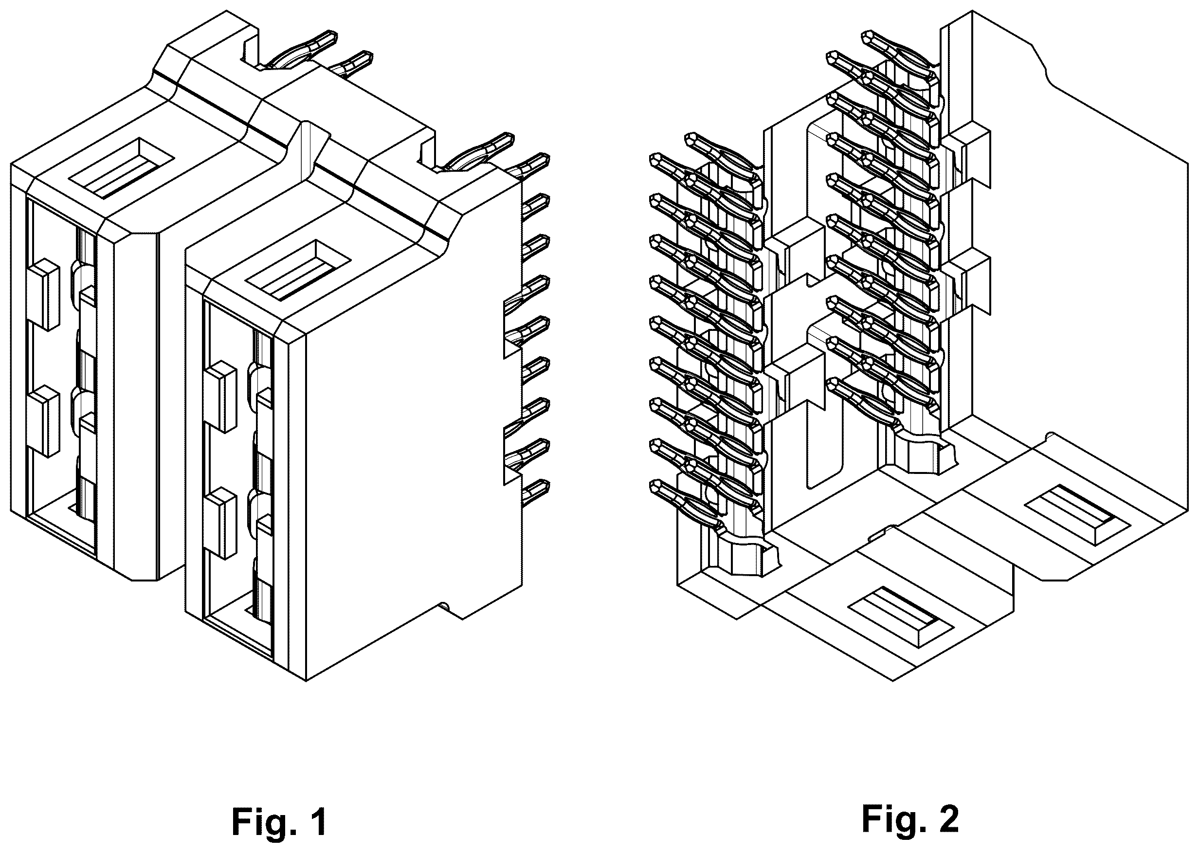 Patent USD1123872 Figure 1 – Electrical power connector