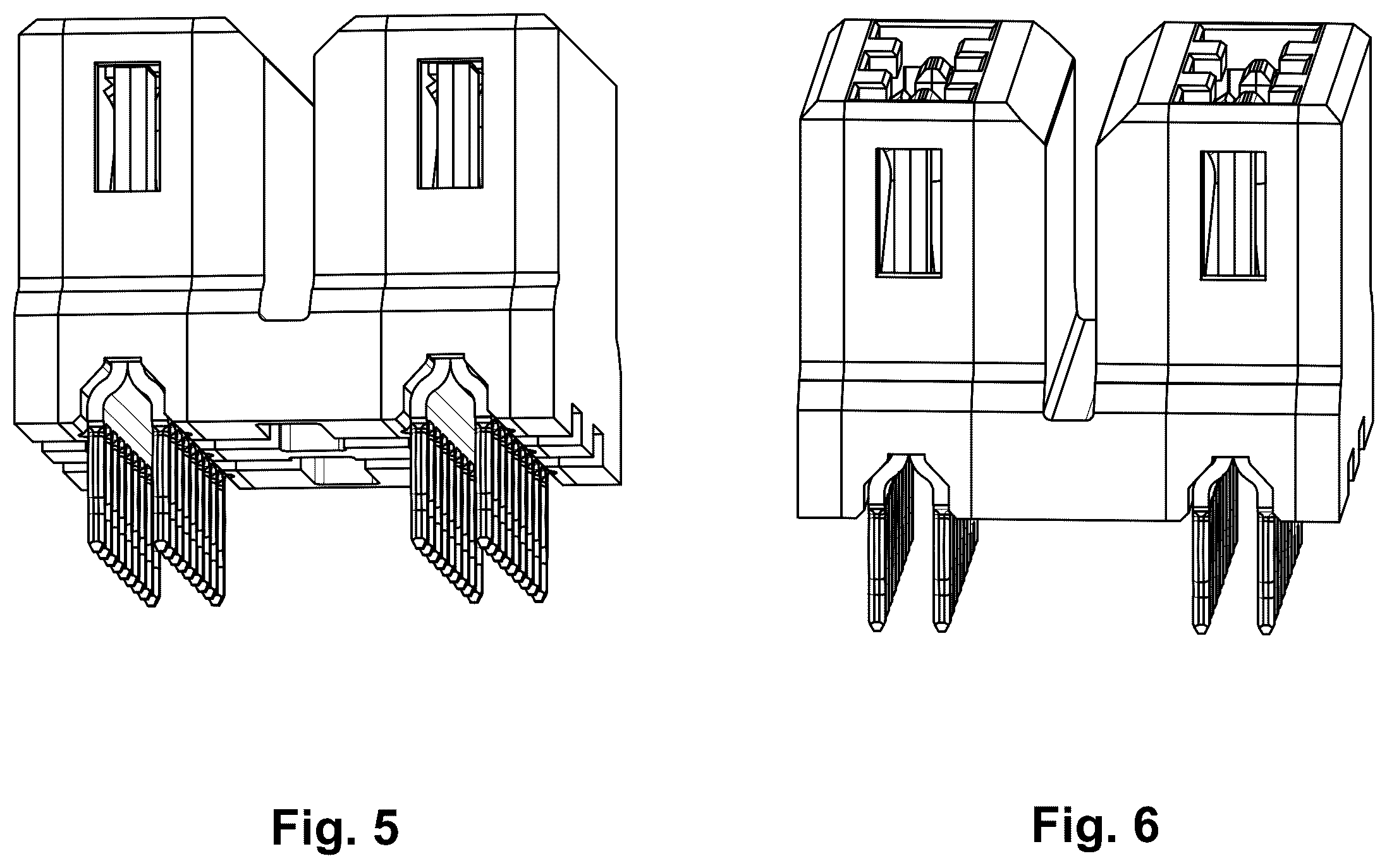 Patent USD1123872 Figure 3 – Electrical power connector