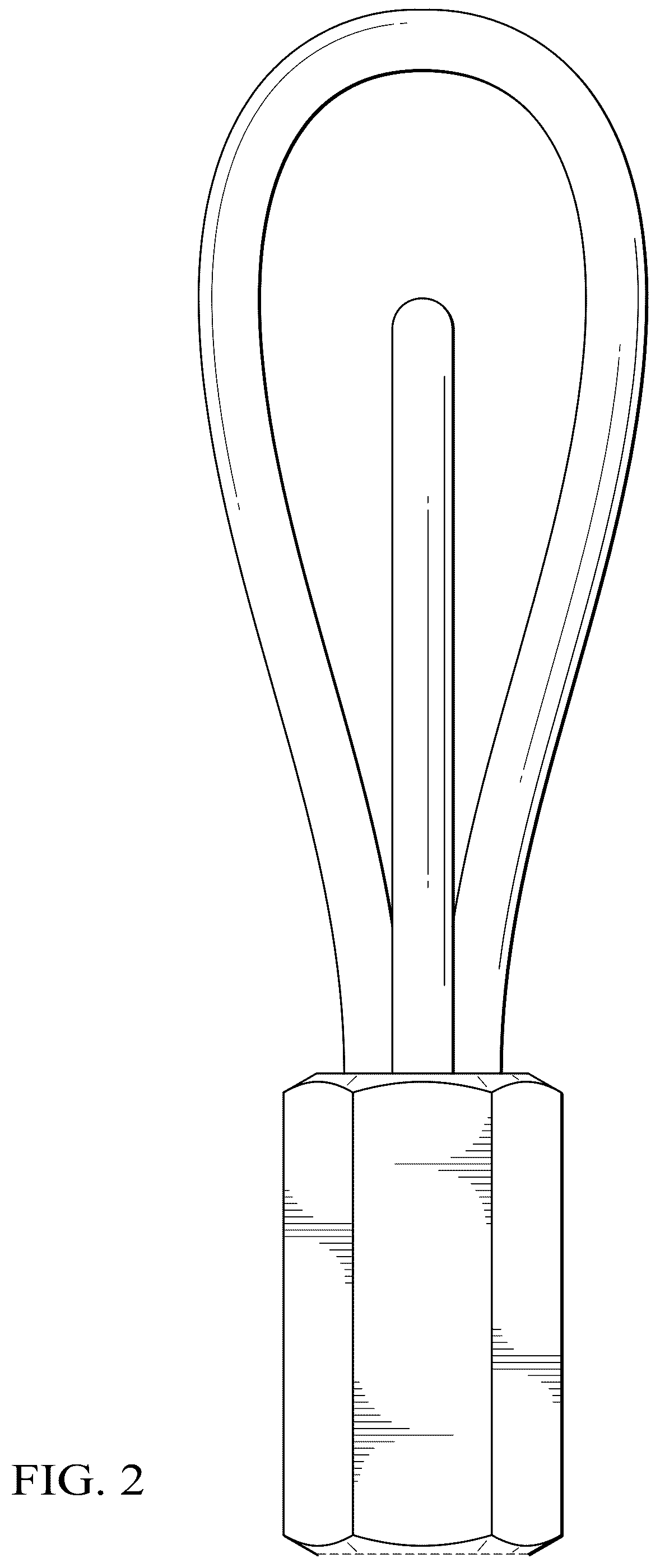 Patent USD1123876 Figure 2 – Rodder attachment