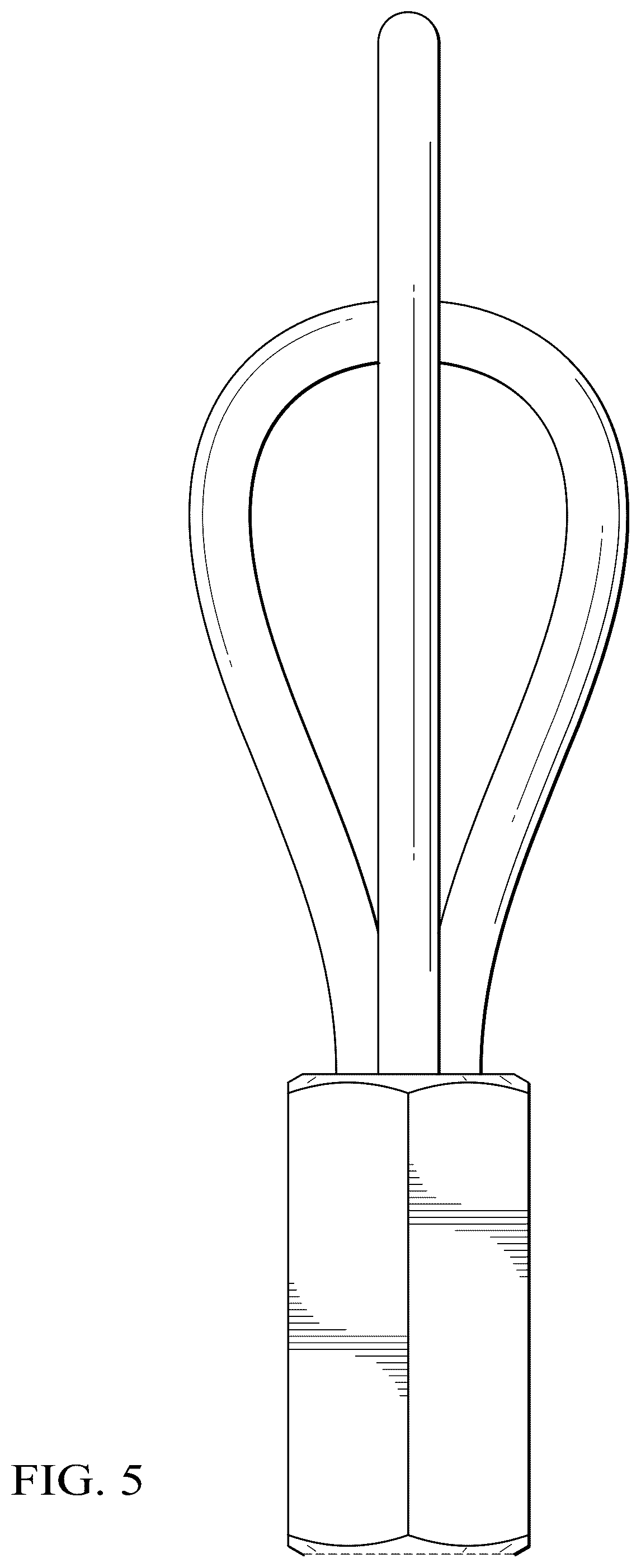 Patent USD1123876 Figure 5 – Rodder attachment