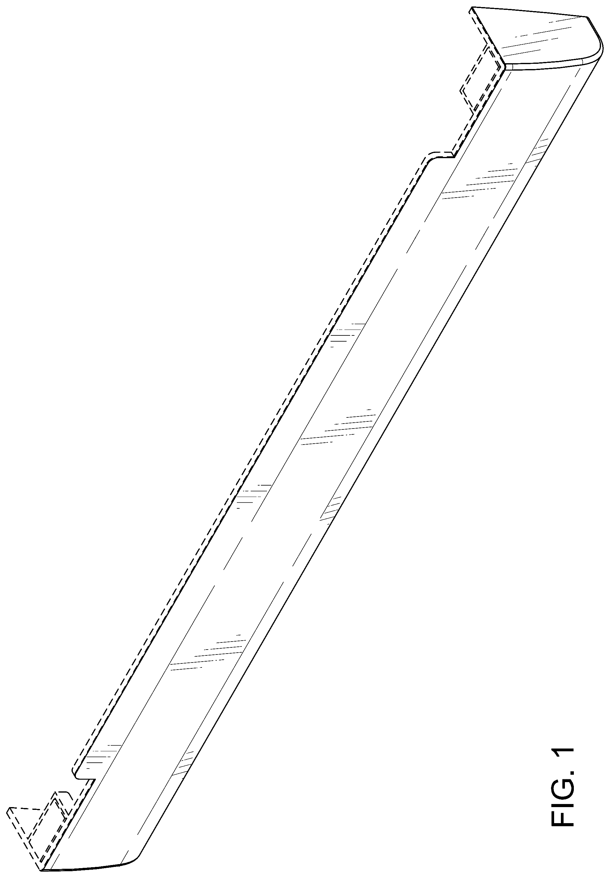 Patent USD1123879 Figure 1 – Cable shroud for electronic device