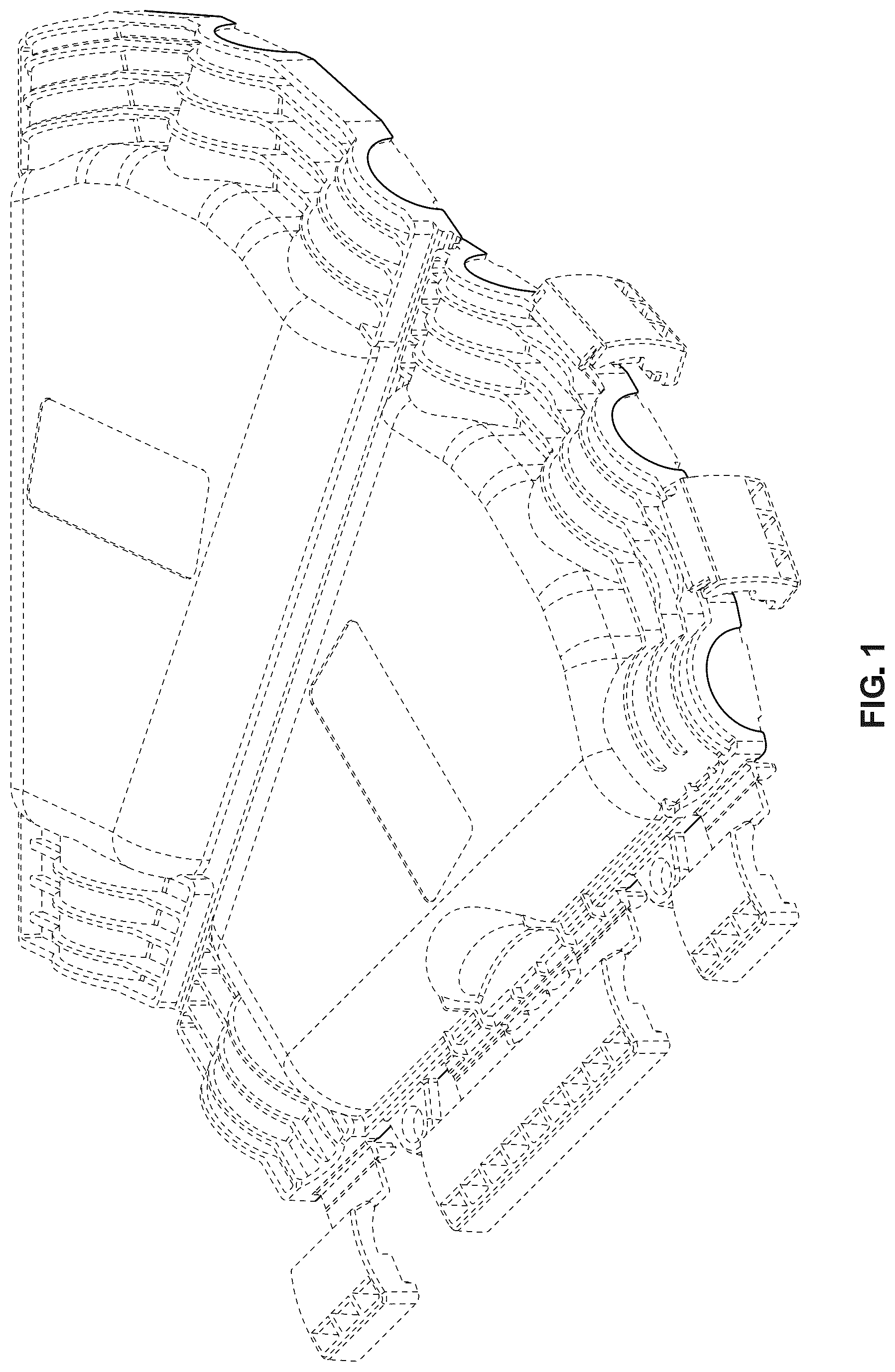 Patent USD1123880 Figure 1 – Electrical cord connection cover