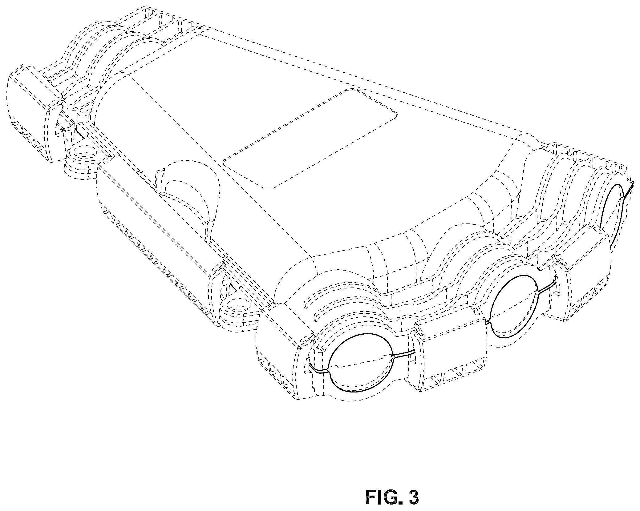 Patent USD1123880 Figure 3 – Electrical cord connection cover