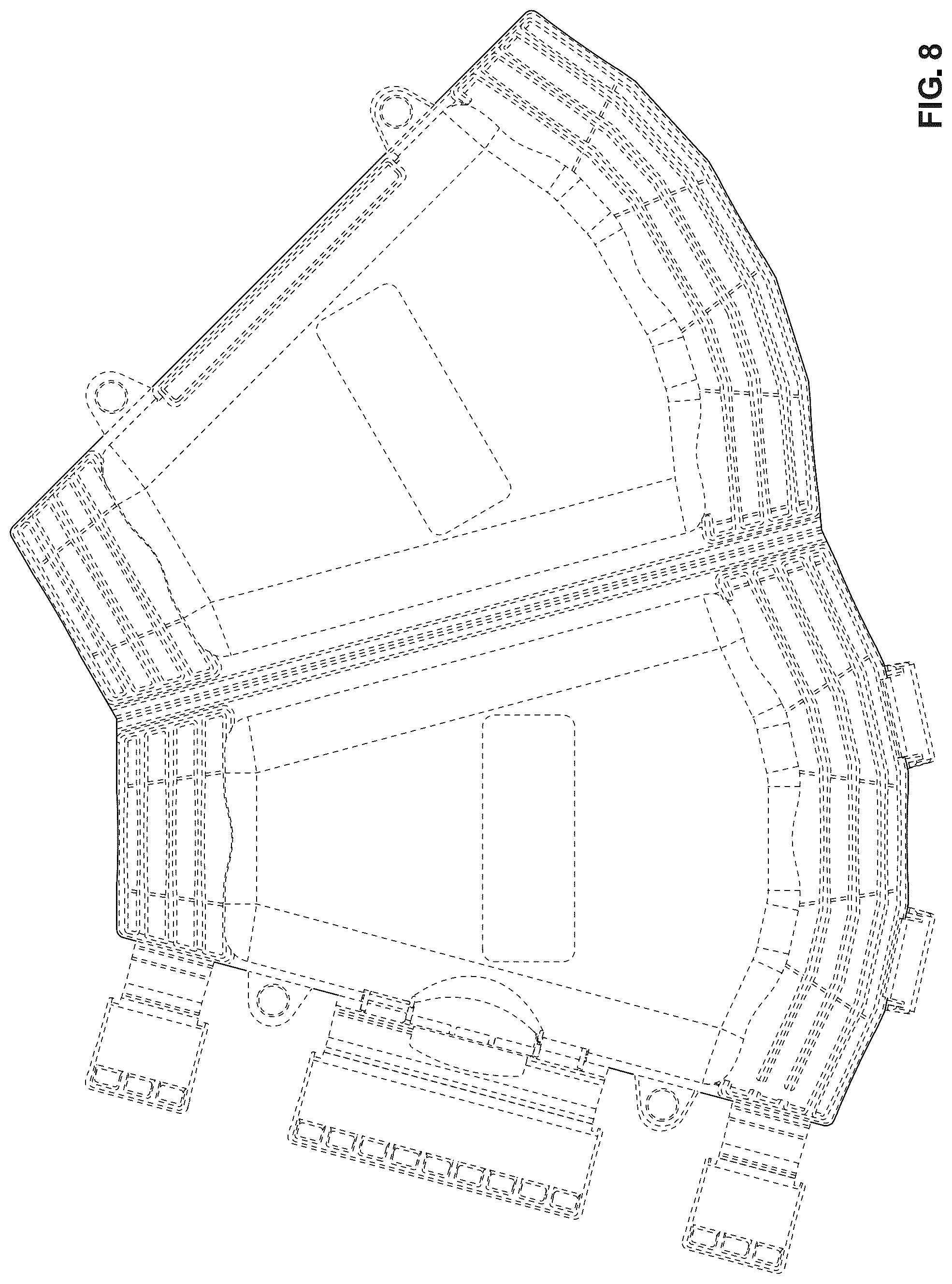 Patent USD1123880 Figure 8 – Electrical cord connection cover